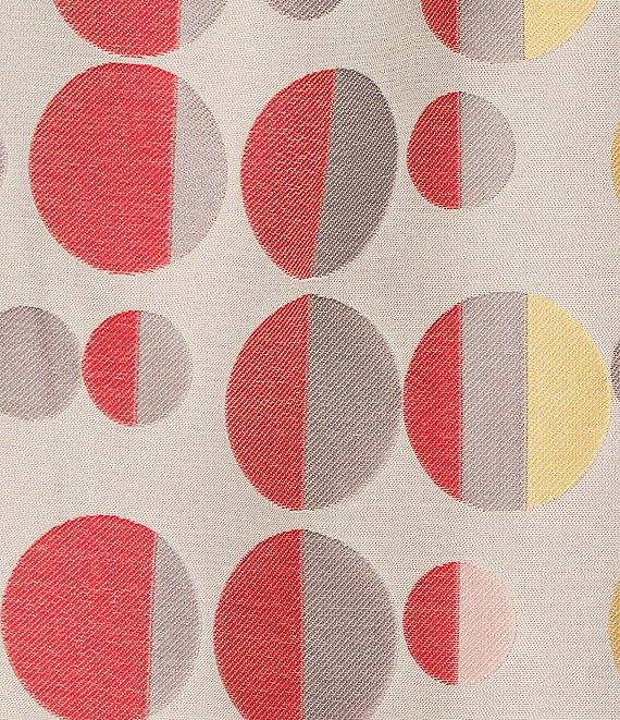 Ming Wang Plus Size Novelty Woven Jacquard Polka Dot Stand Collar 3/4 Sleeve Coordinating Jacket Product Image