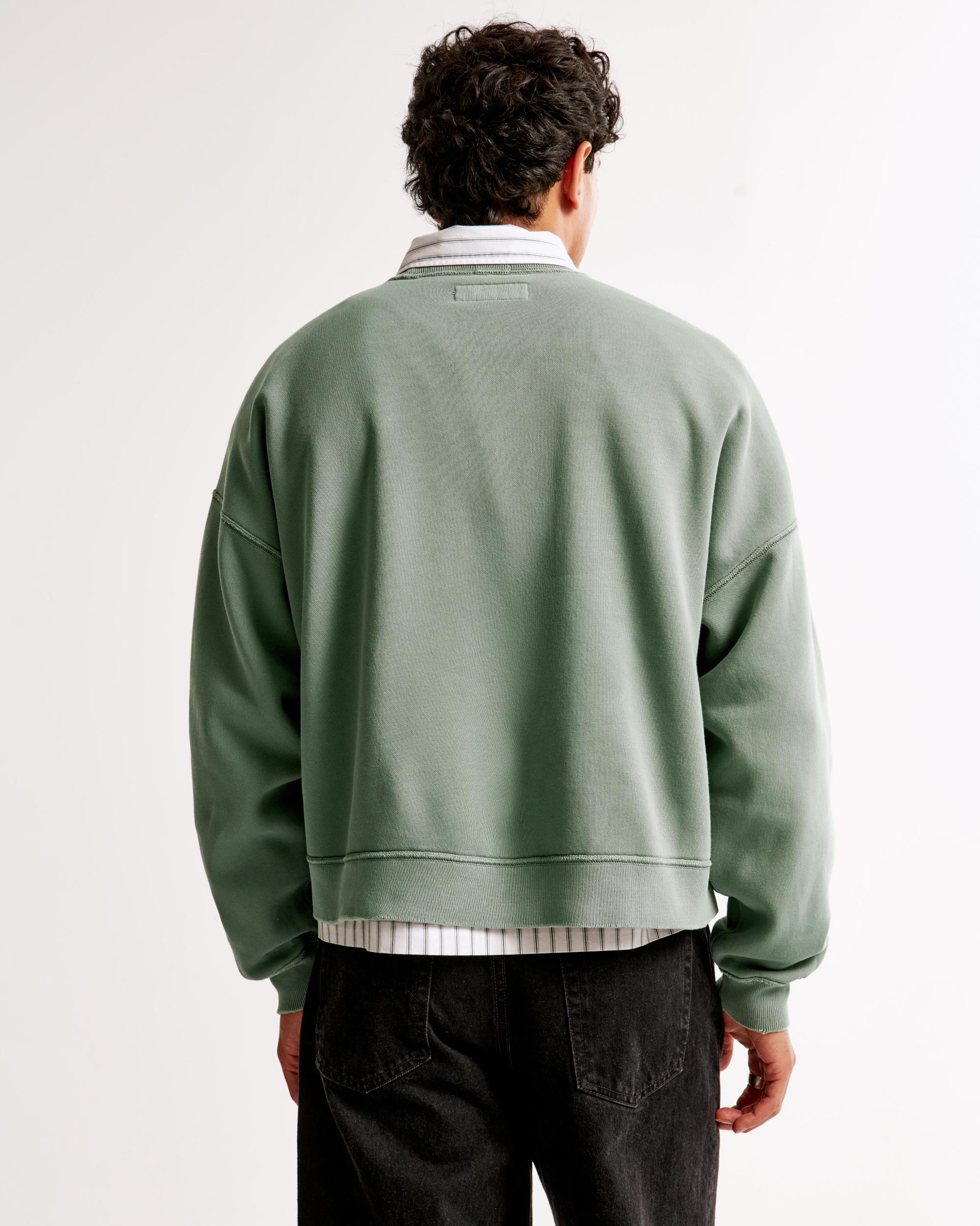 Cropped Essential Crew Sweatshirt Product Image