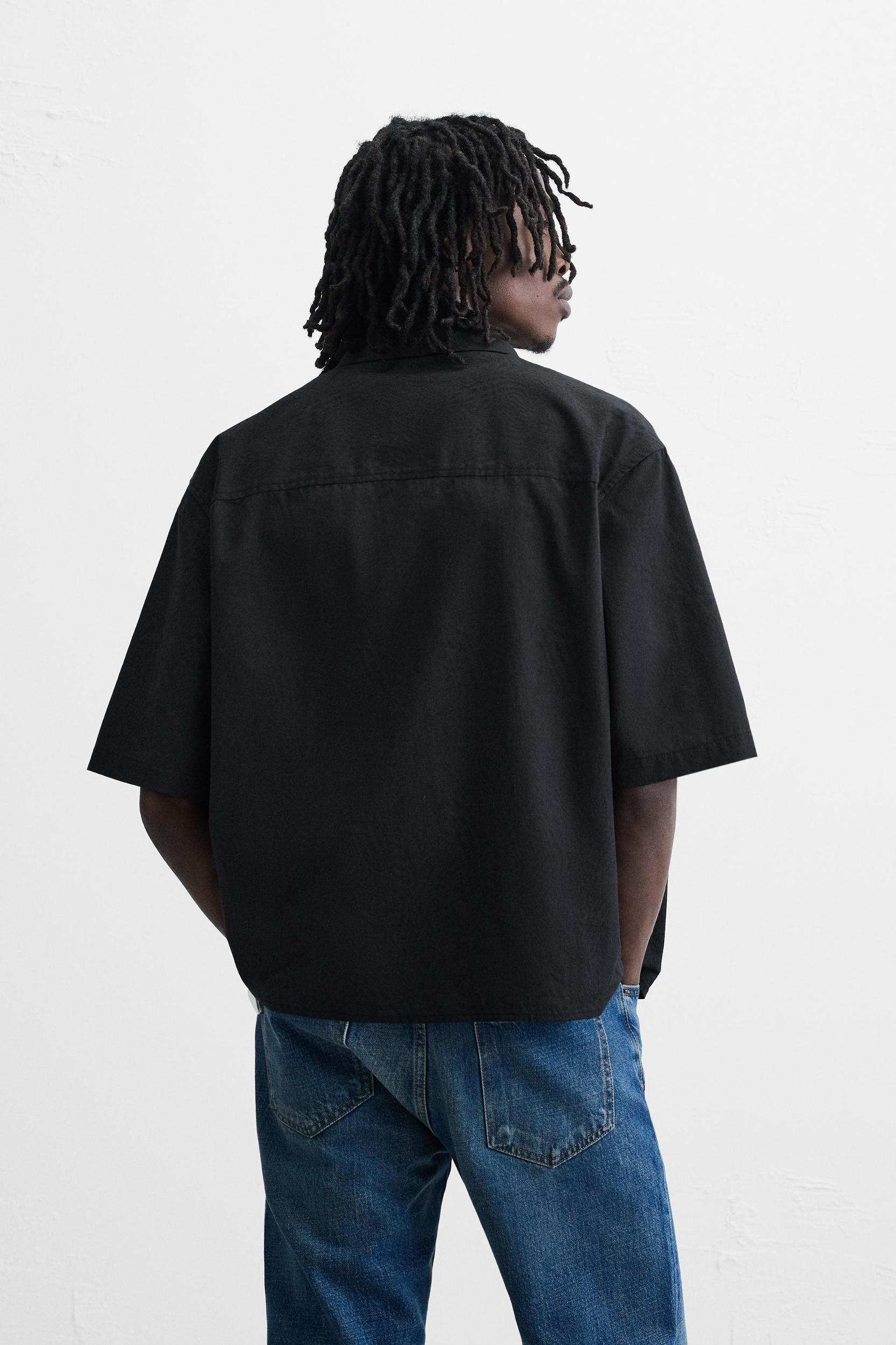 COTTON LINEN JACQUARD SHIRT Product Image