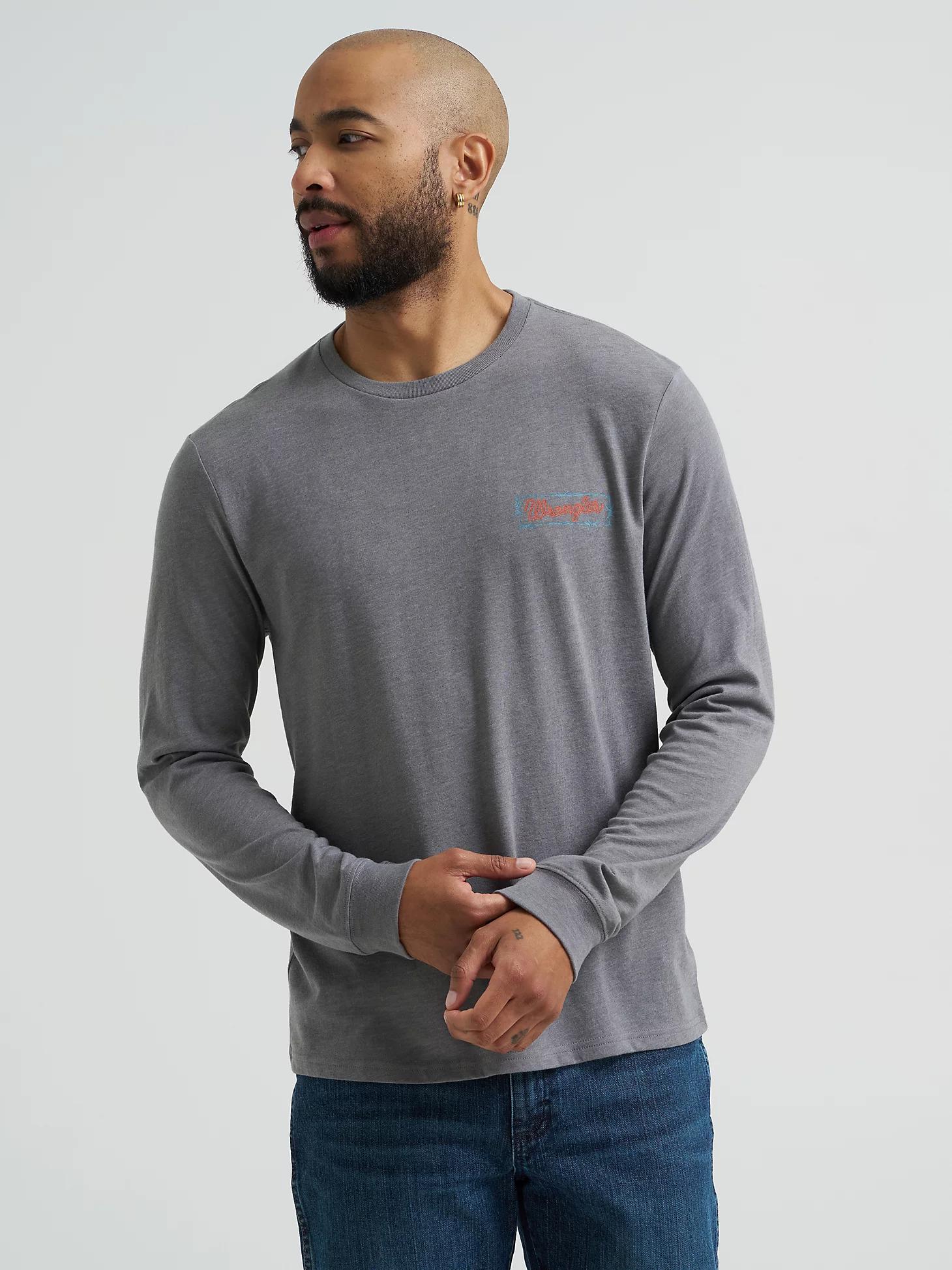 Men's Wrangler Bucking Cowboy Back Graphic T-Shirt in Trenchcoat LLC Product Image