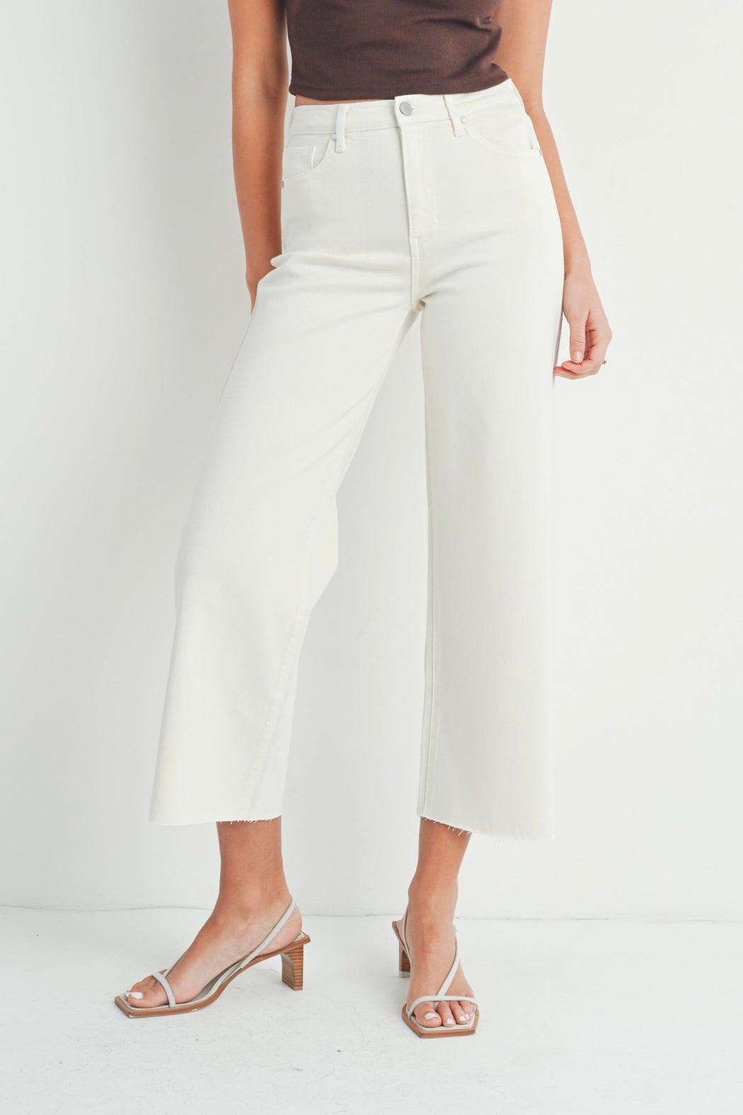 Scissor Cut Wide Leg Denim Pant Product Image