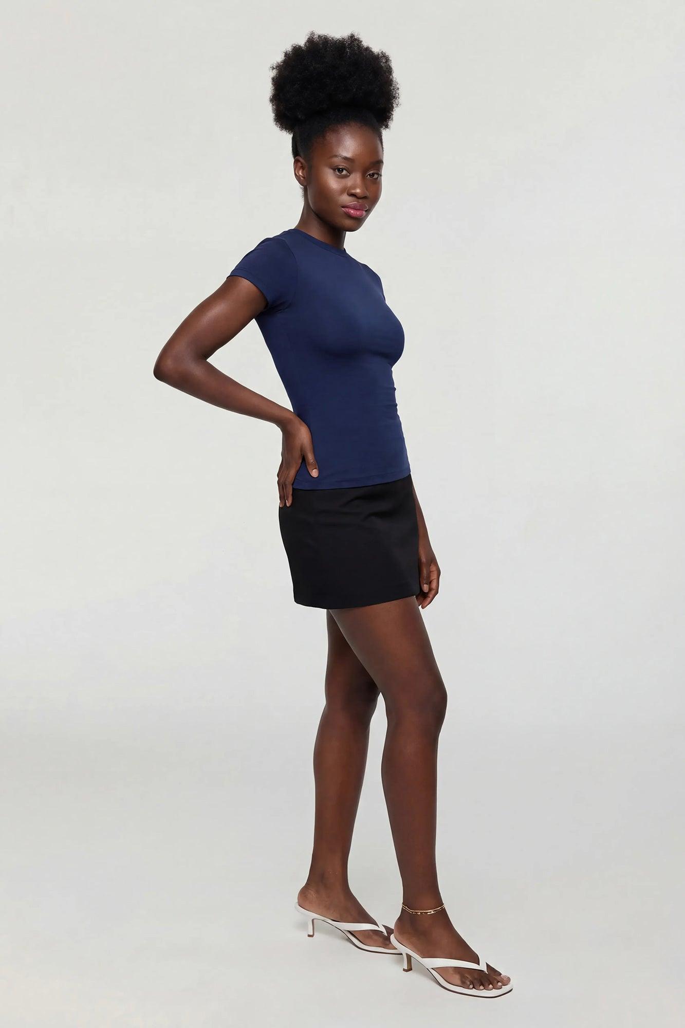 High Neck T-Shirt Female Product Image