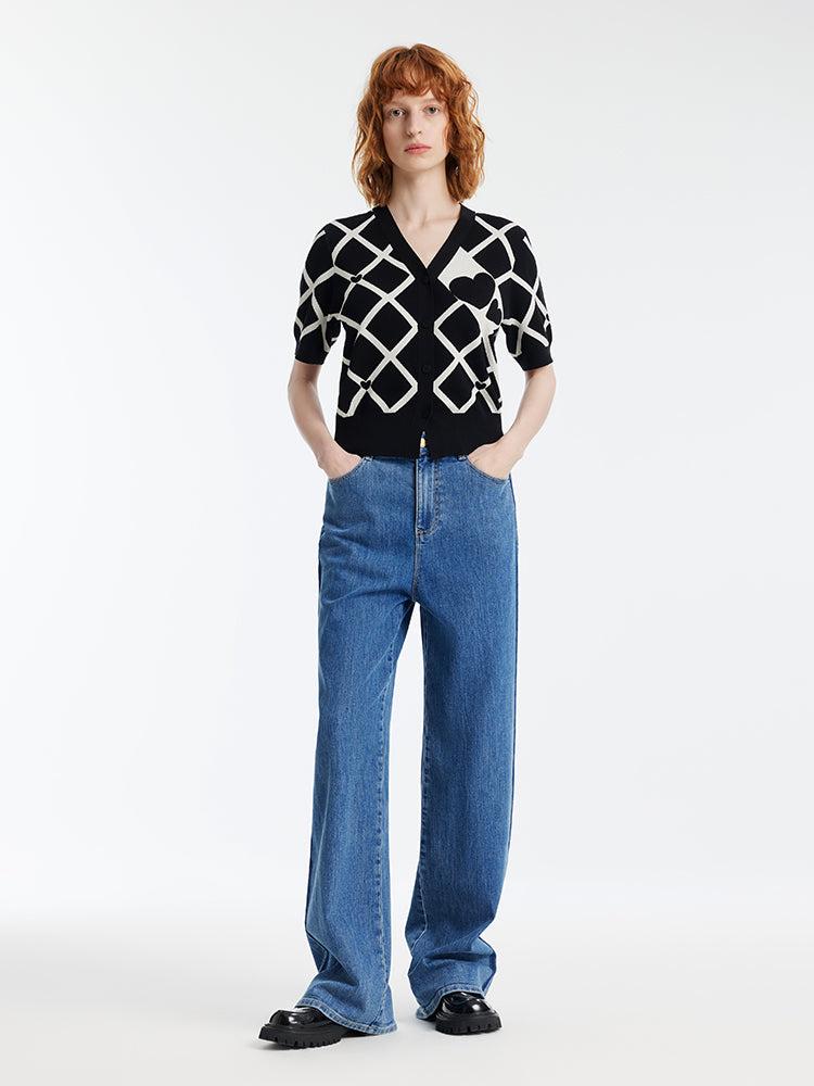 Denim Loose Straight Women Jeans Product Image