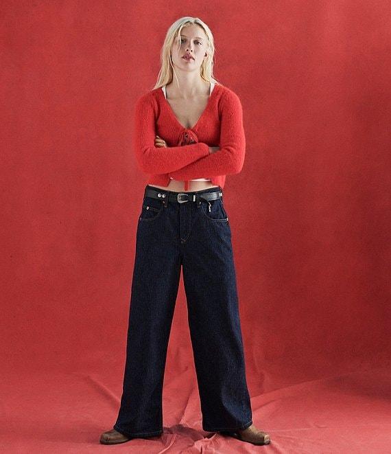 BDG Urban Outfitters Long Sleeve Tie Front Wool Blend Cardigan Product Image