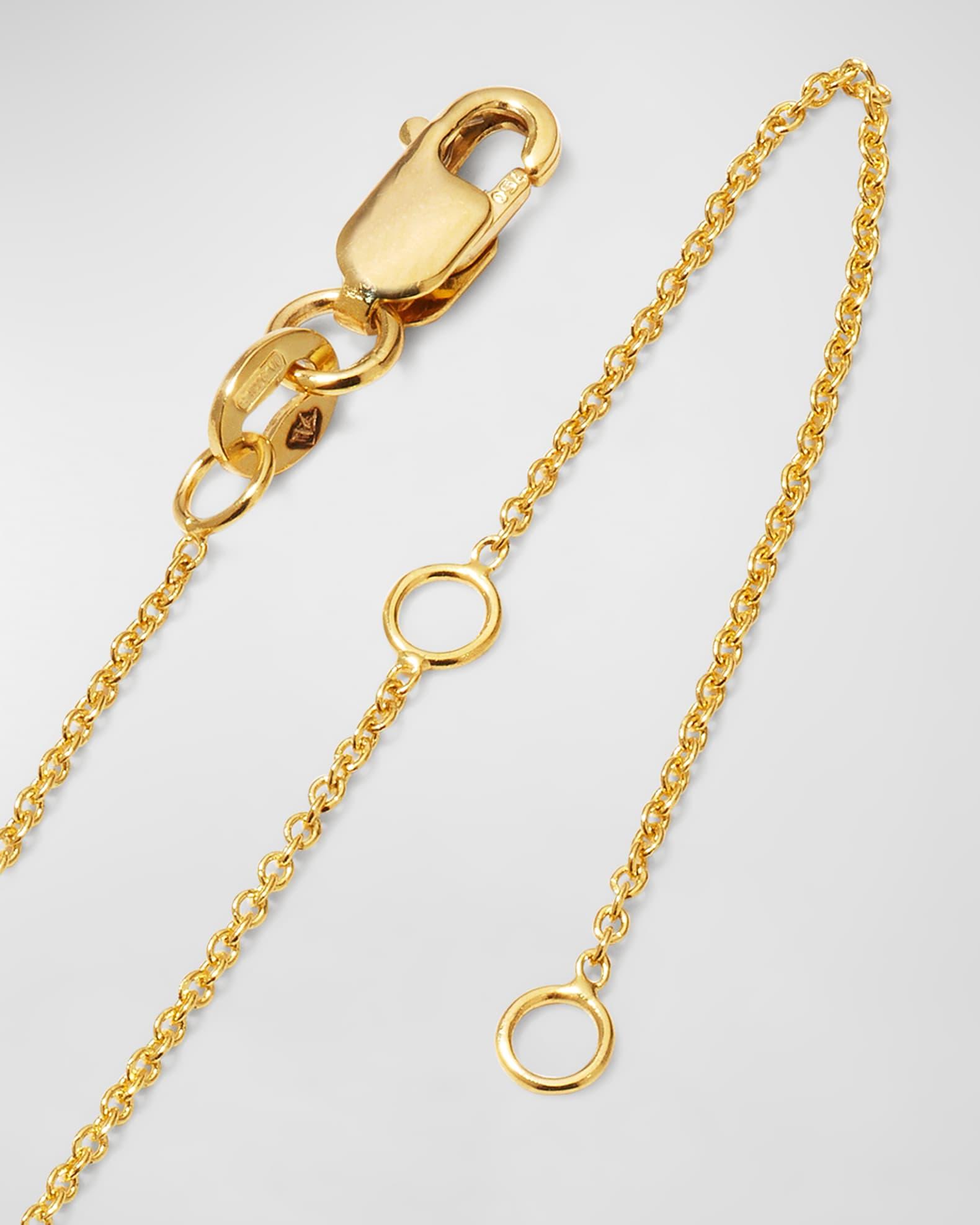 Womens Tiny Treasures 0.11 TCW Diamond & 18K White Gold Petite Circle Pendant Necklace Product Image