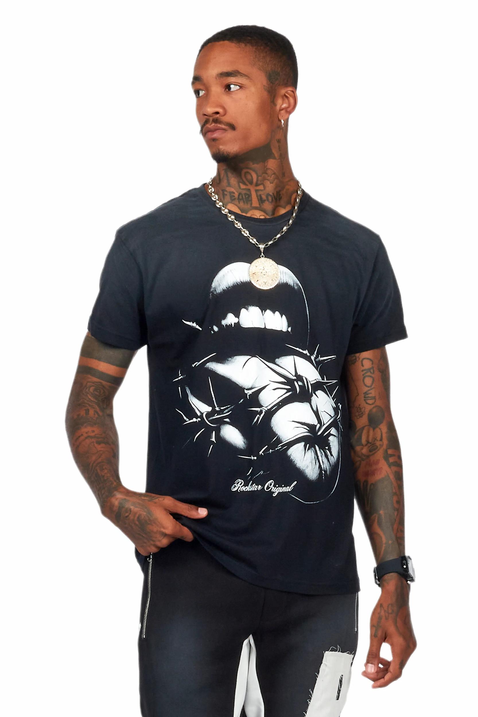 Deona Black Oversized T-Shirt Female Product Image