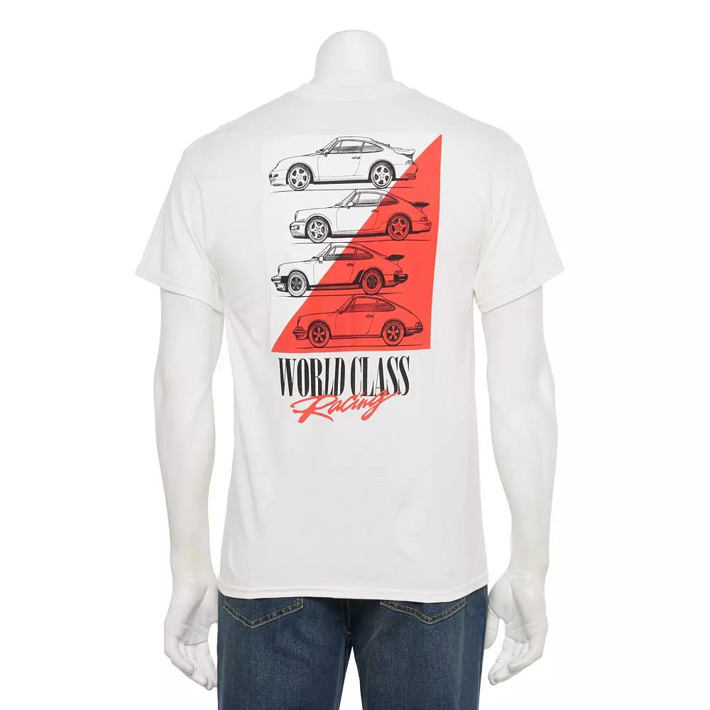Men's Retrofit World Class Racing Graphic T-Shirt, Size: XXL, White Product Image