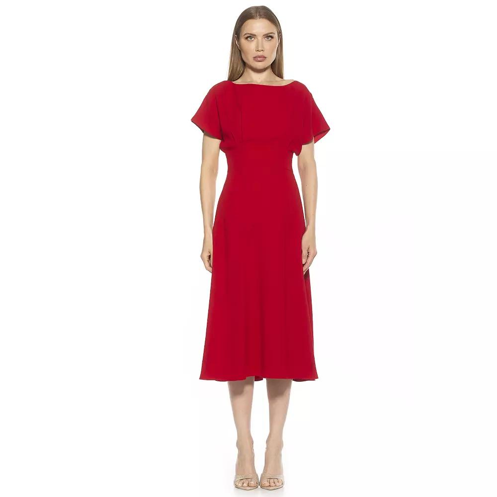 Women's ALEXIA ADMOR Dolman Midi Fit & Flare Dress,  Product Image