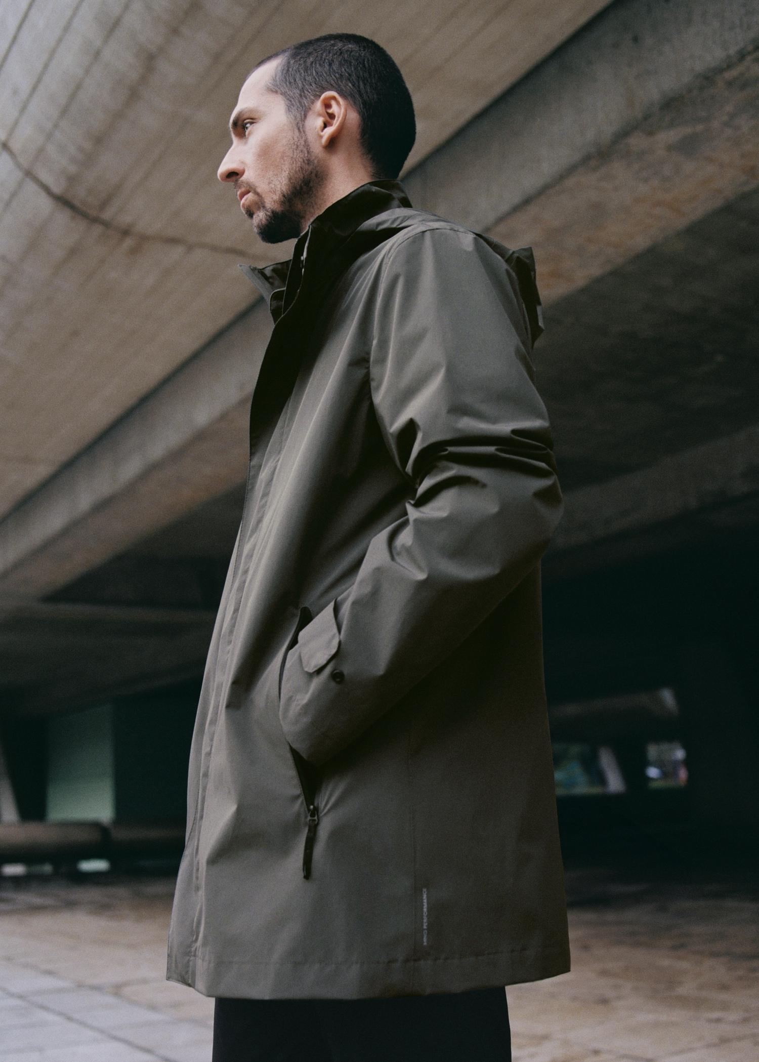 COOLMAX® technology waterproof parka - Men | MANGO USA Product Image