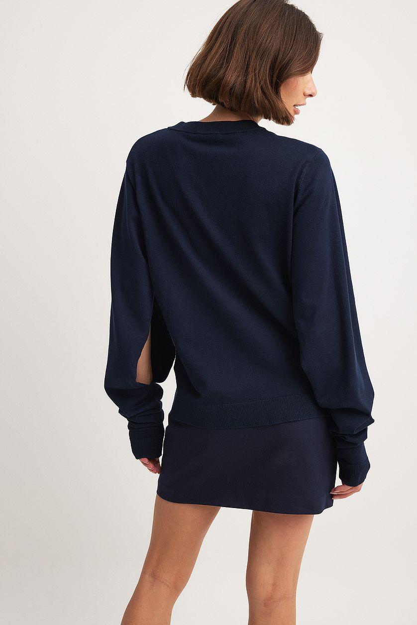 Long Sleeve Detail Knitted Top Product Image