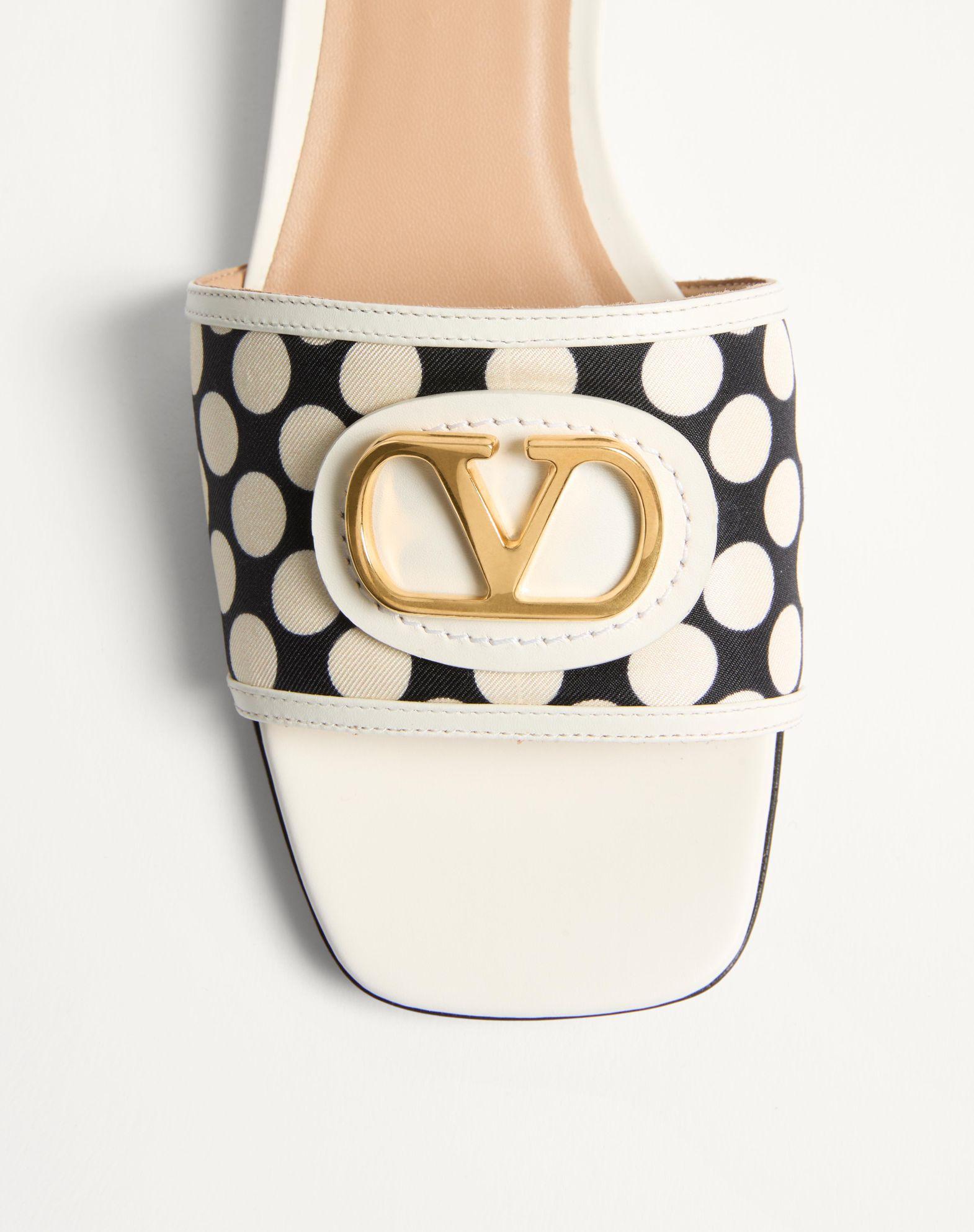 Vlogo Signature Slide Sandal In Plus De Pois Fabric 20Mm Product Image