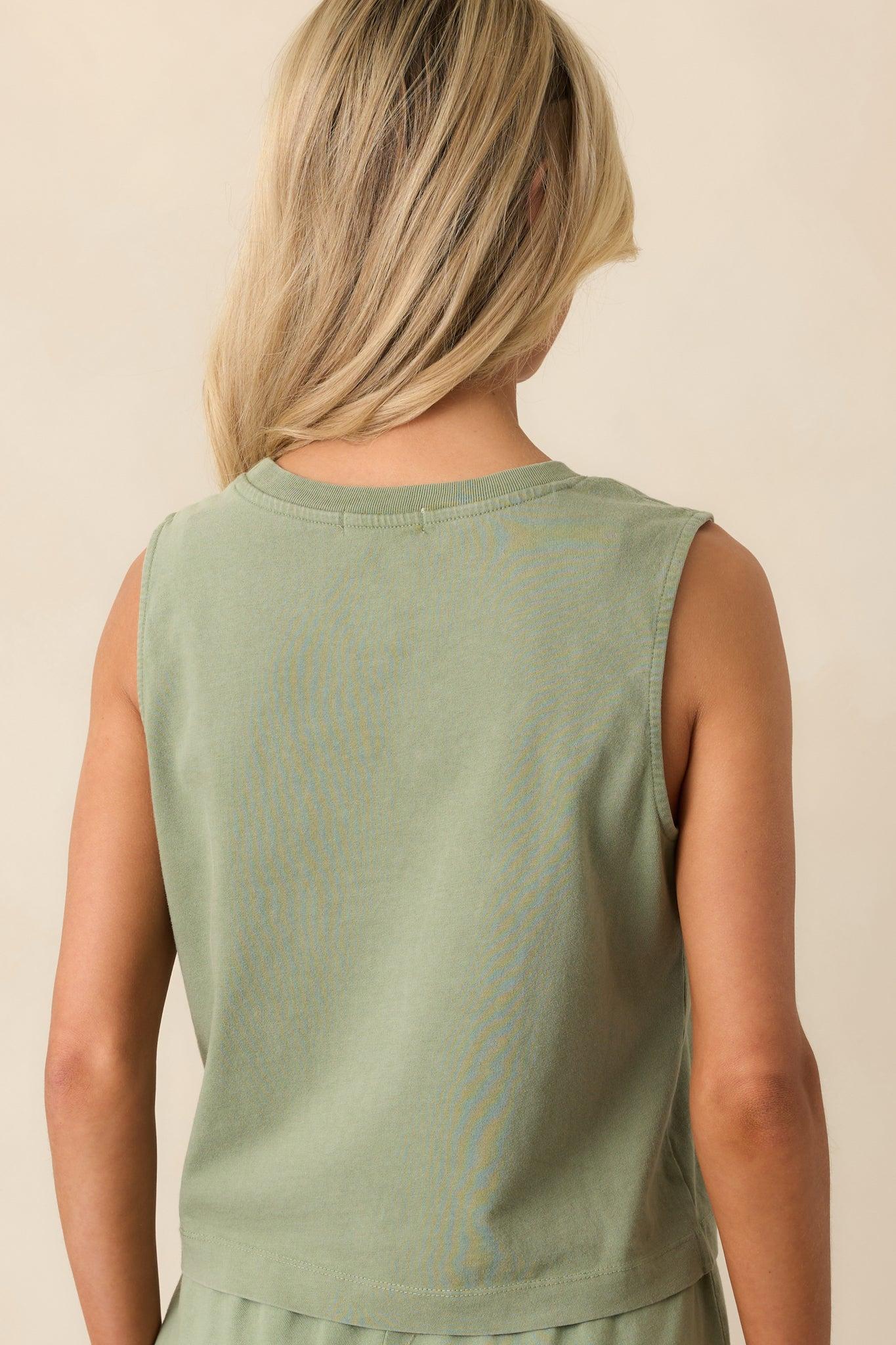 Z Supply Avocado Green Sloane Cotton Jersey Tank Product Image