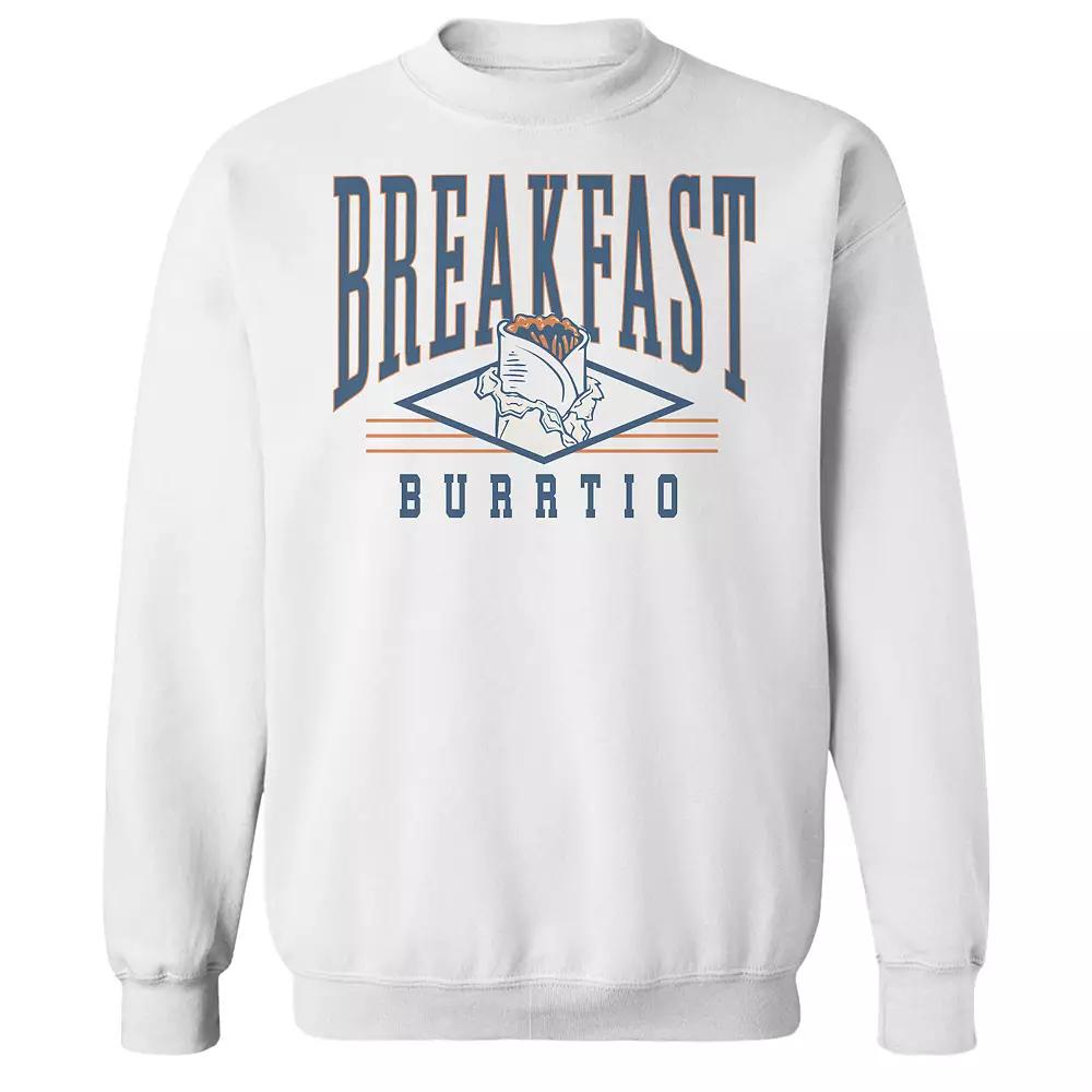 Men's COLAB89 Breakfast Burrito College Graphic Sweatshirt, Adult Unisex,  Product Image