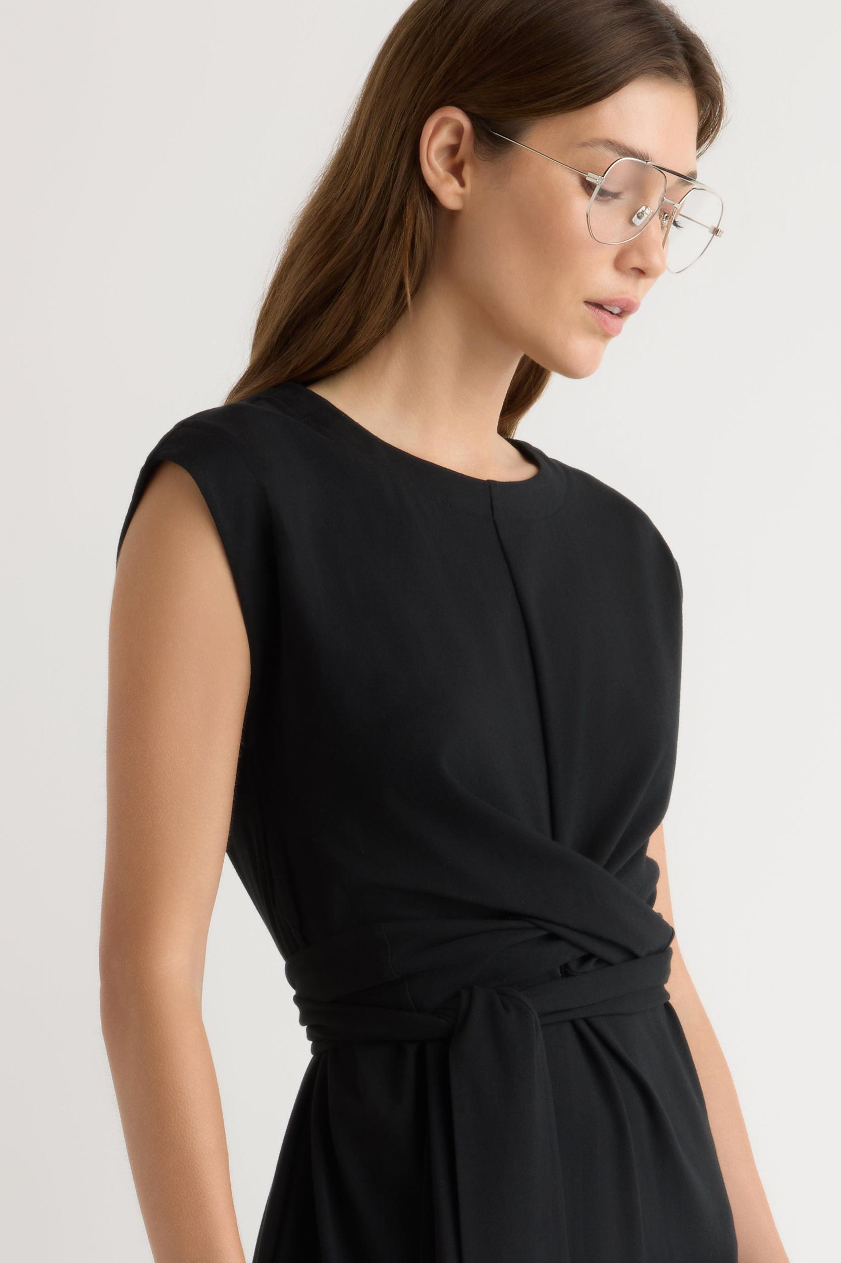 Fei Tie-Front Organic Cotton Dress Product Image