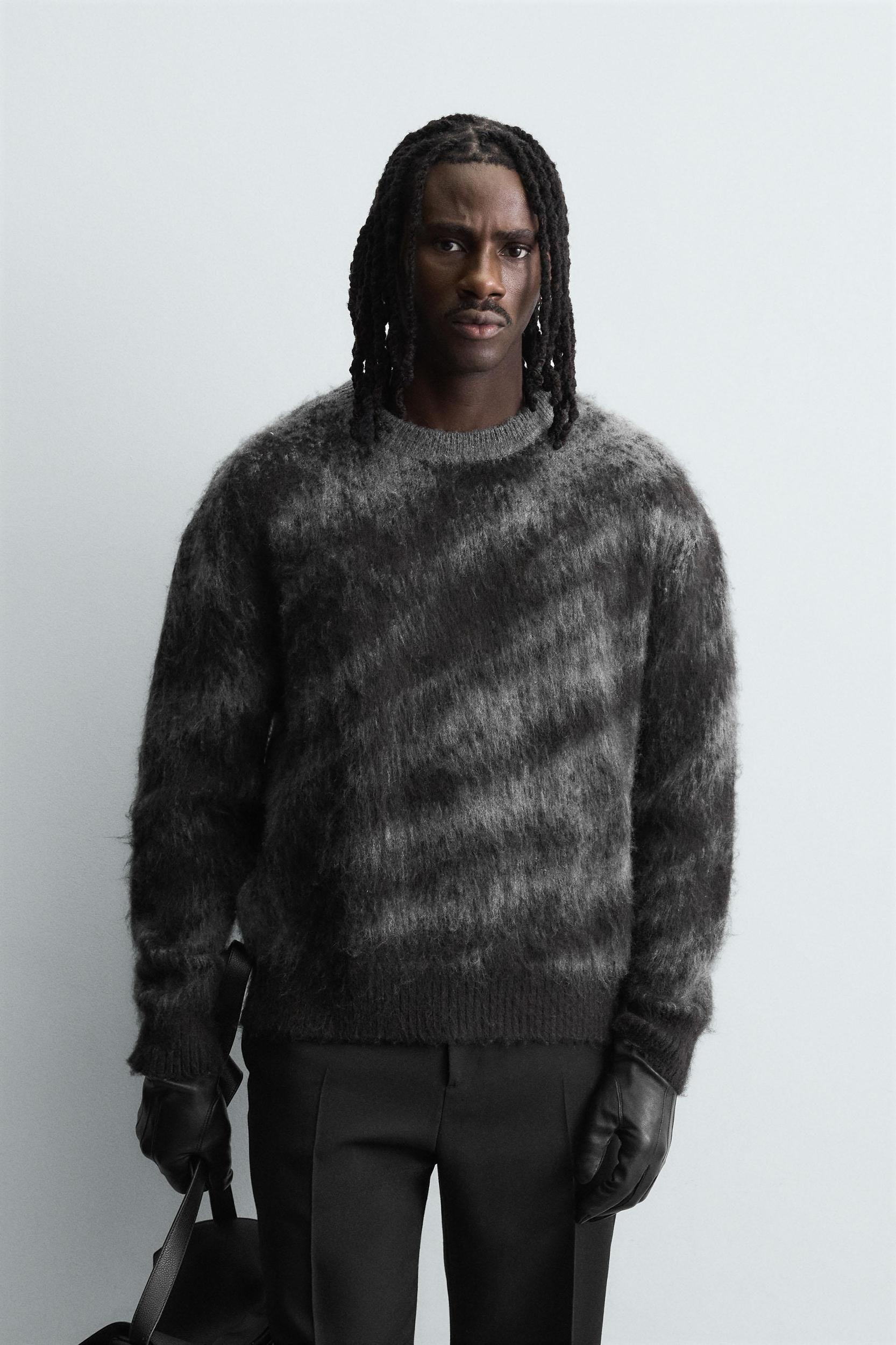 BRUSHED JACQUARD JUMPER Product Image