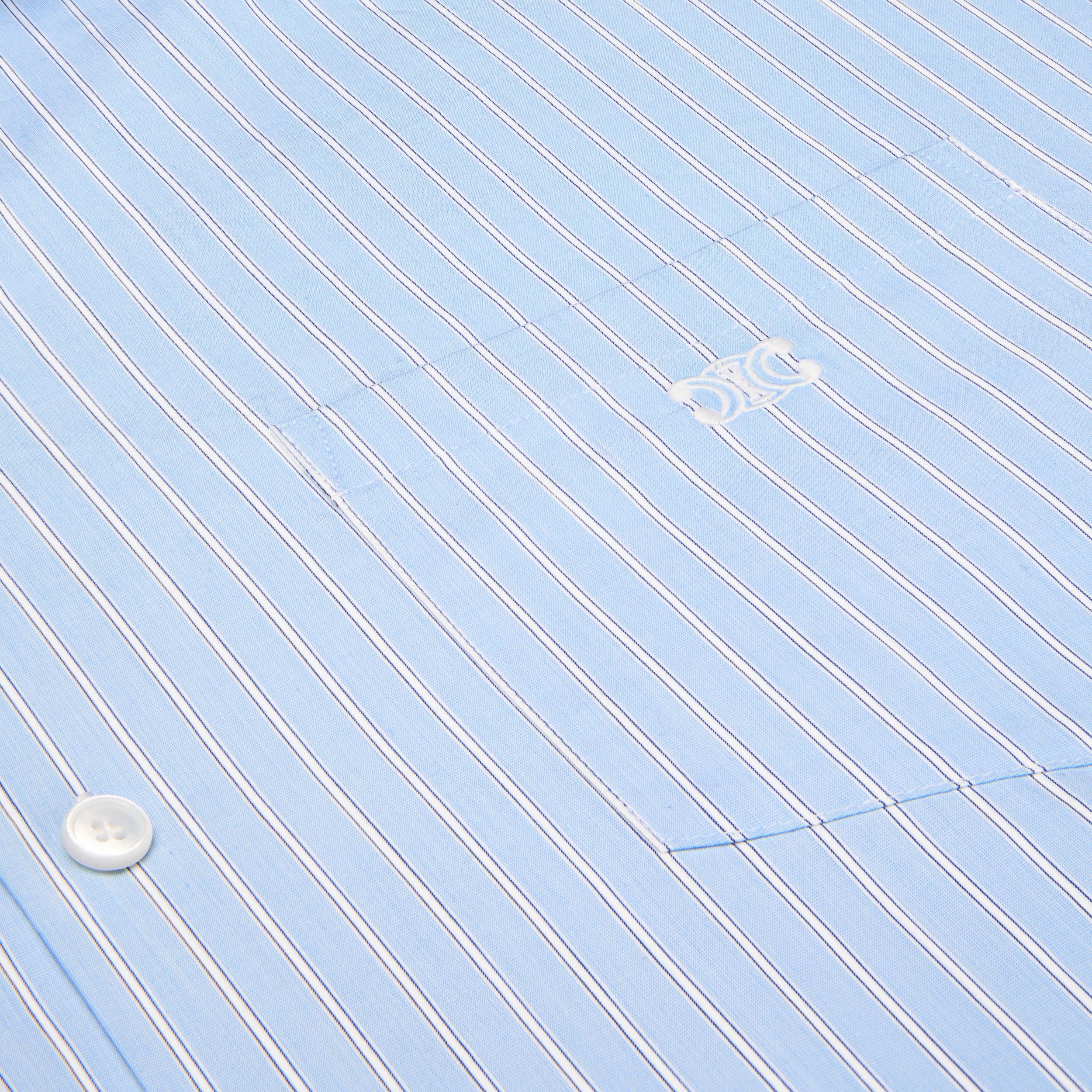 bowling shirt IN STRIPED COTTON POPLIN Product Image