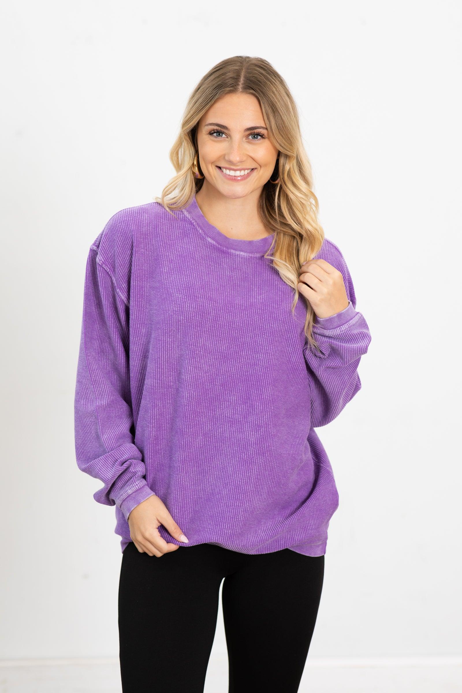 The Casual Comfort Corded Sweatshirt Product Image
