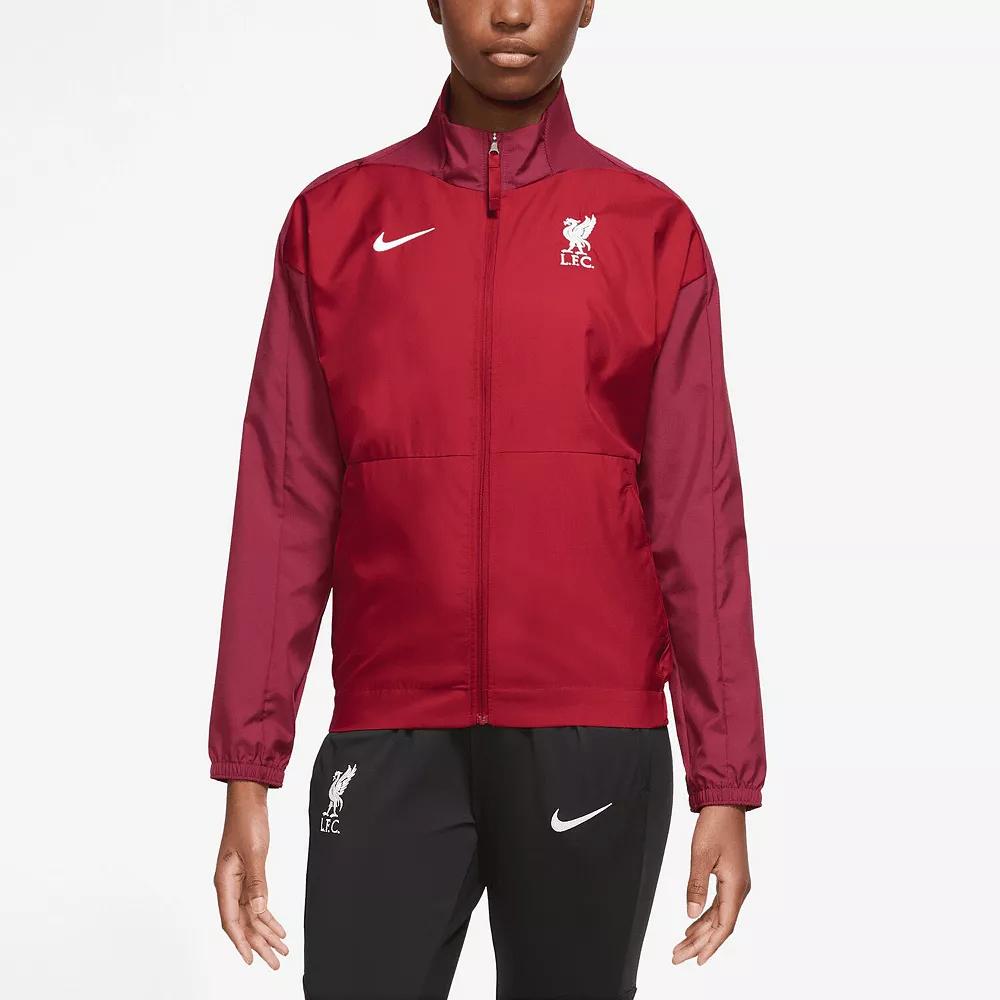 Women's Nike Red Liverpool Anthem Raglan Performance Full-Zip Jacket, Size: Medium, Lvp Red Product Image