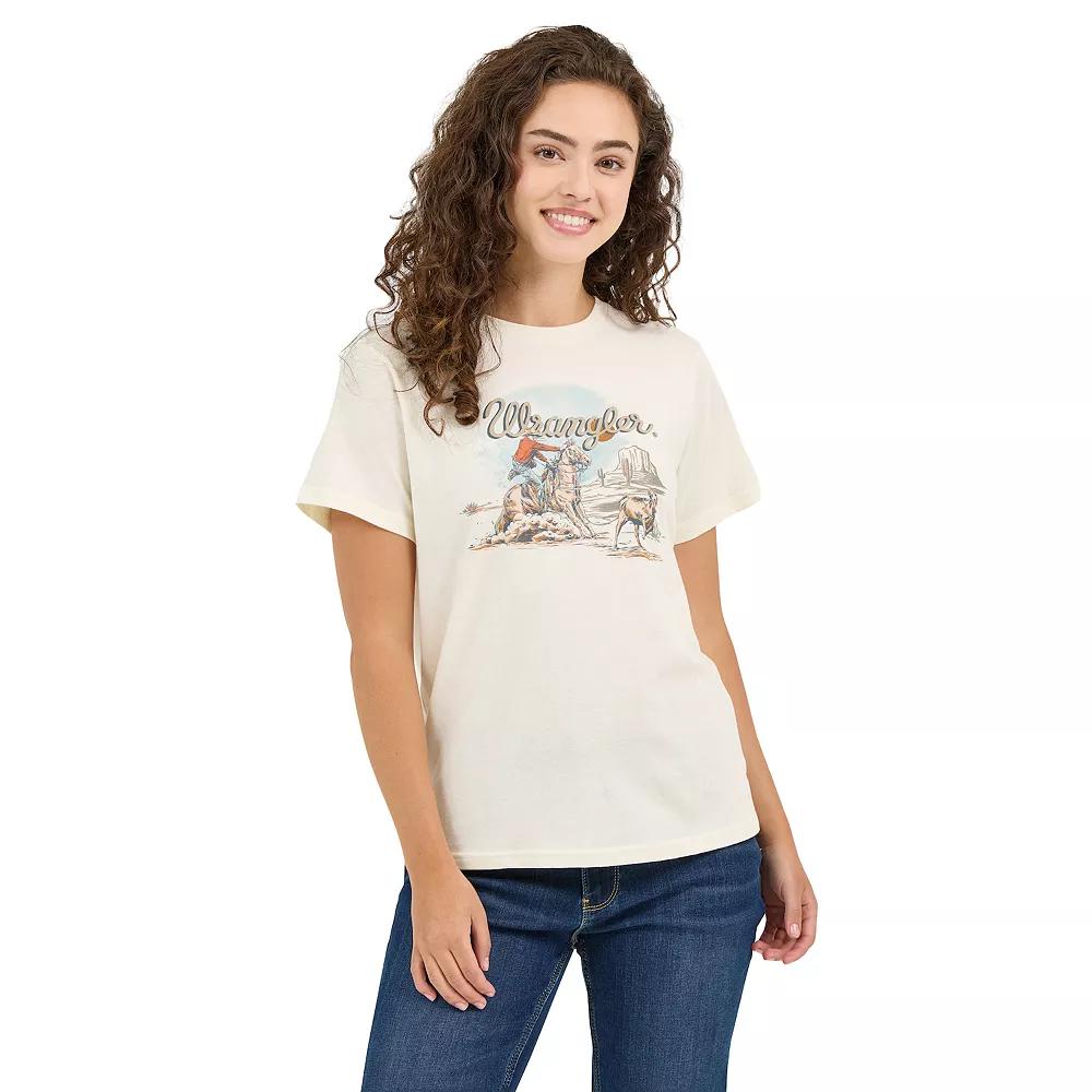 Women's Wrangler Graphic Tee, Size: Large, Cowboy Product Image