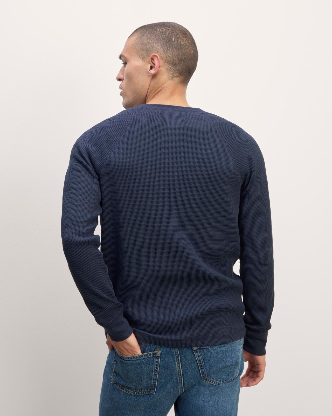The Waffle Long-Sleeve Henley Product Image