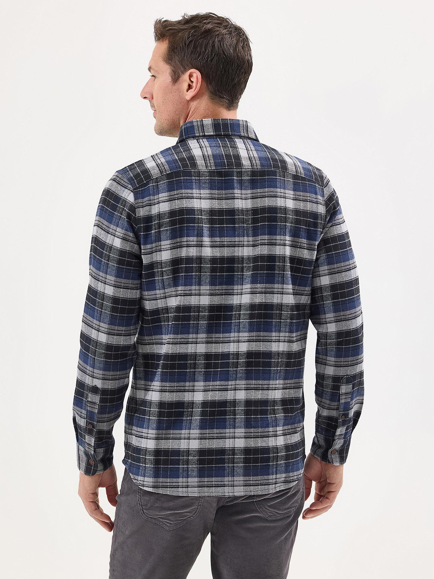 Men's One Pocket Stretch Flannel Button Down Shirt | Men's Tops & Tees | Lee® Product Image