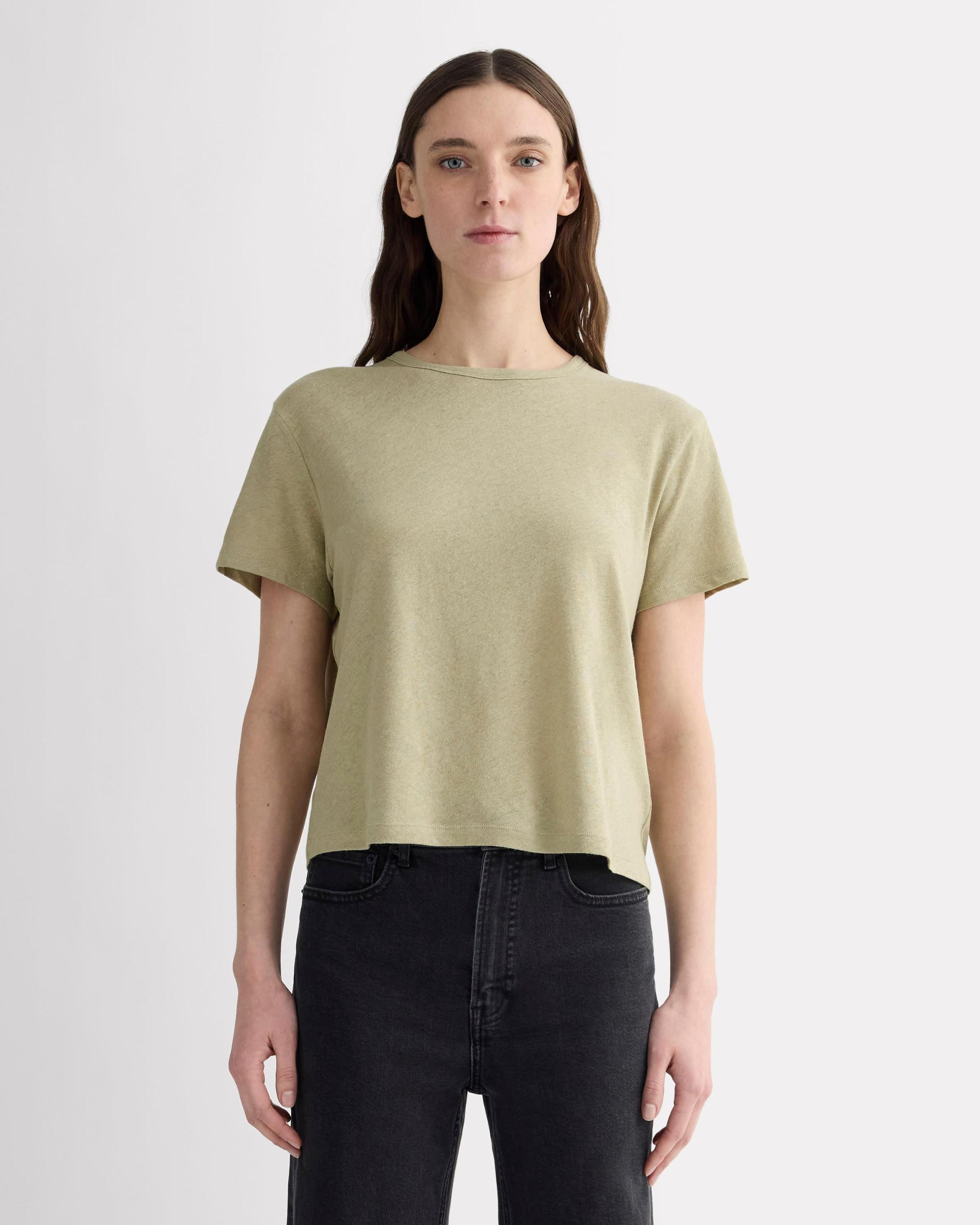 Womens Box-Cut T-Shirt in Cotton Linen by Everlane Product Image