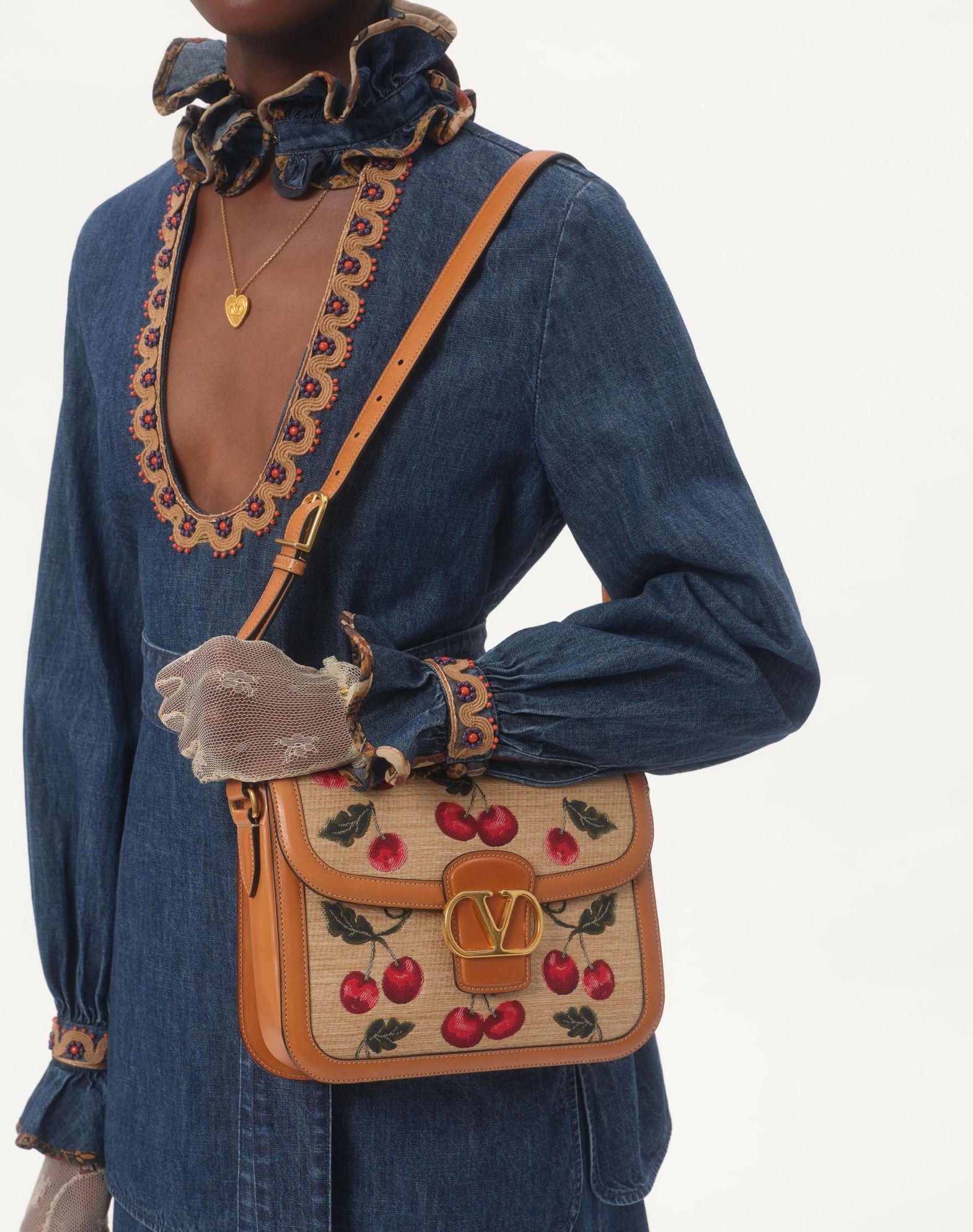 Embroidered Chambray Denim Top  Product Image