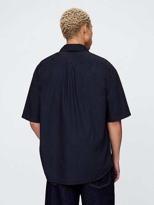 Organic Cotton Oversized Poplin Shirt Product Image
