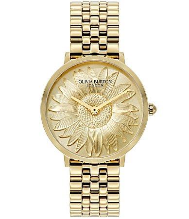 Olivia Burton Womens Sunflower Quartz Analog Stainless Steel Bracelet Watch Product Image