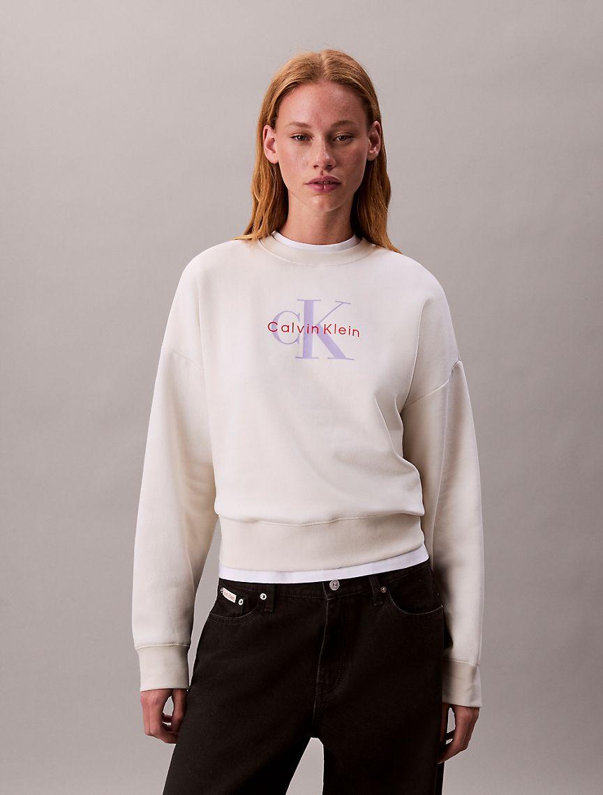 Monologo Fleece Relaxed Sweatshirt Product Image
