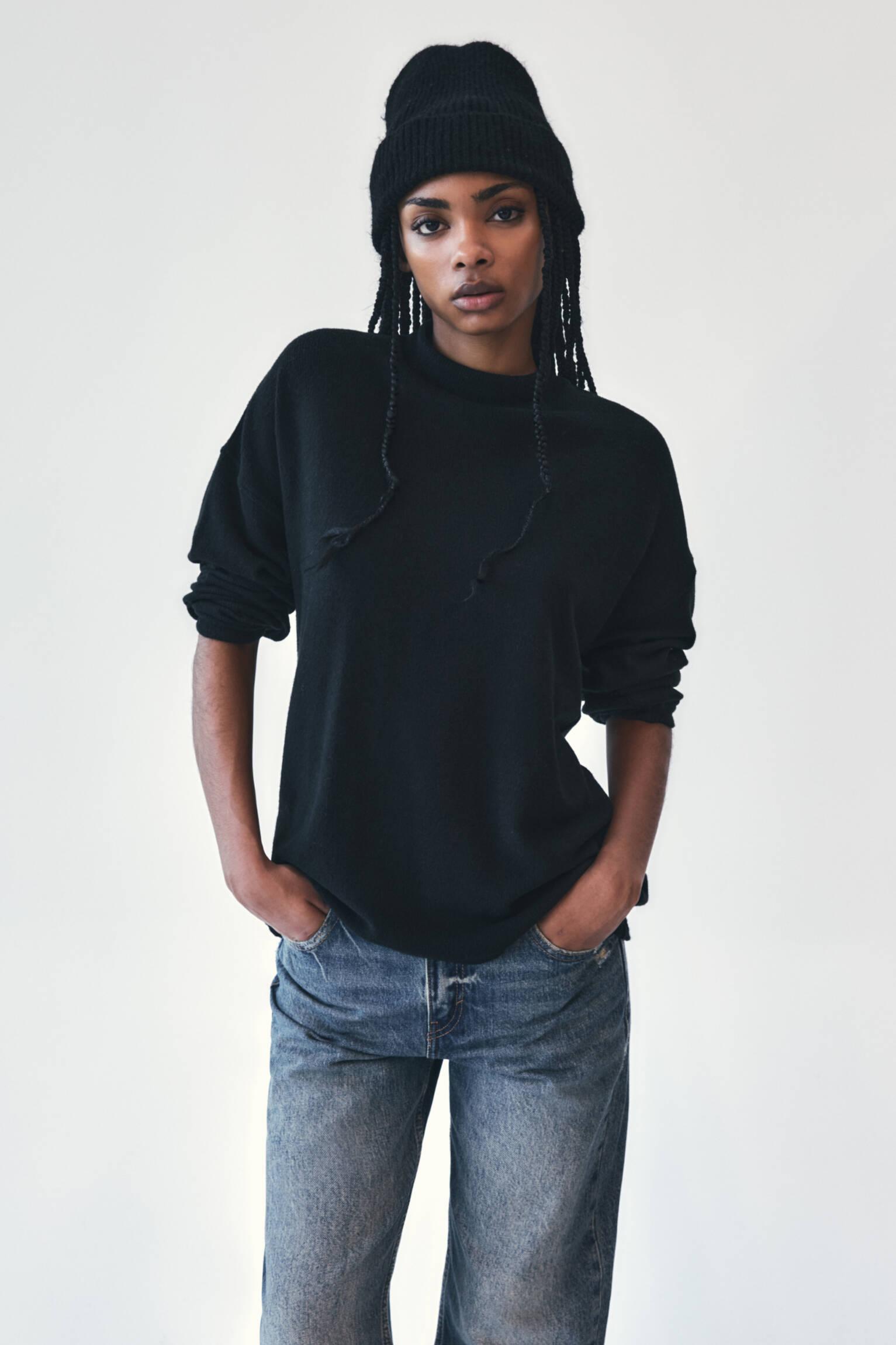 Soft touch high neck sweater Product Image