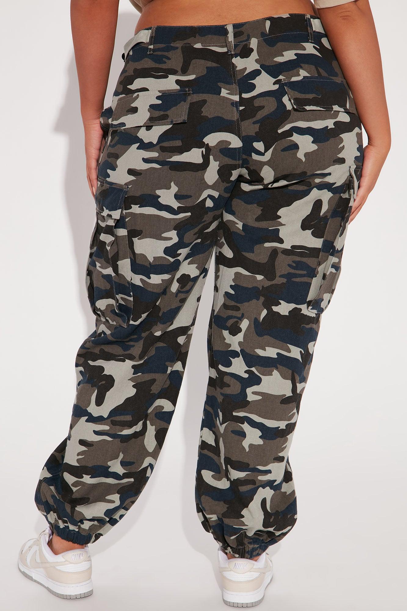 Cadet Kim Oversized Camo Pants - Navy/combo Product Image