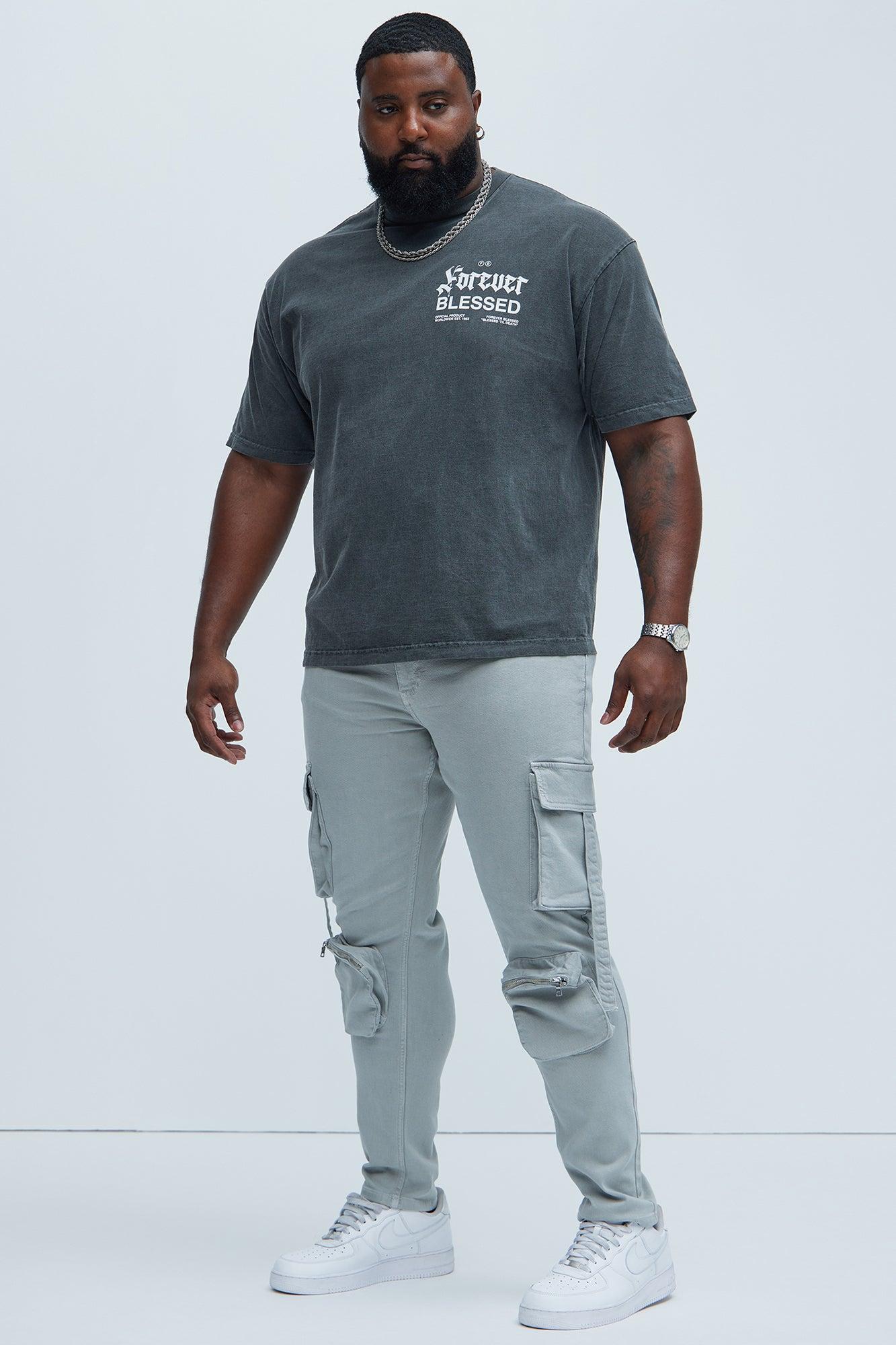 Bradford Skinny Cargo Pants - Grey Product Image