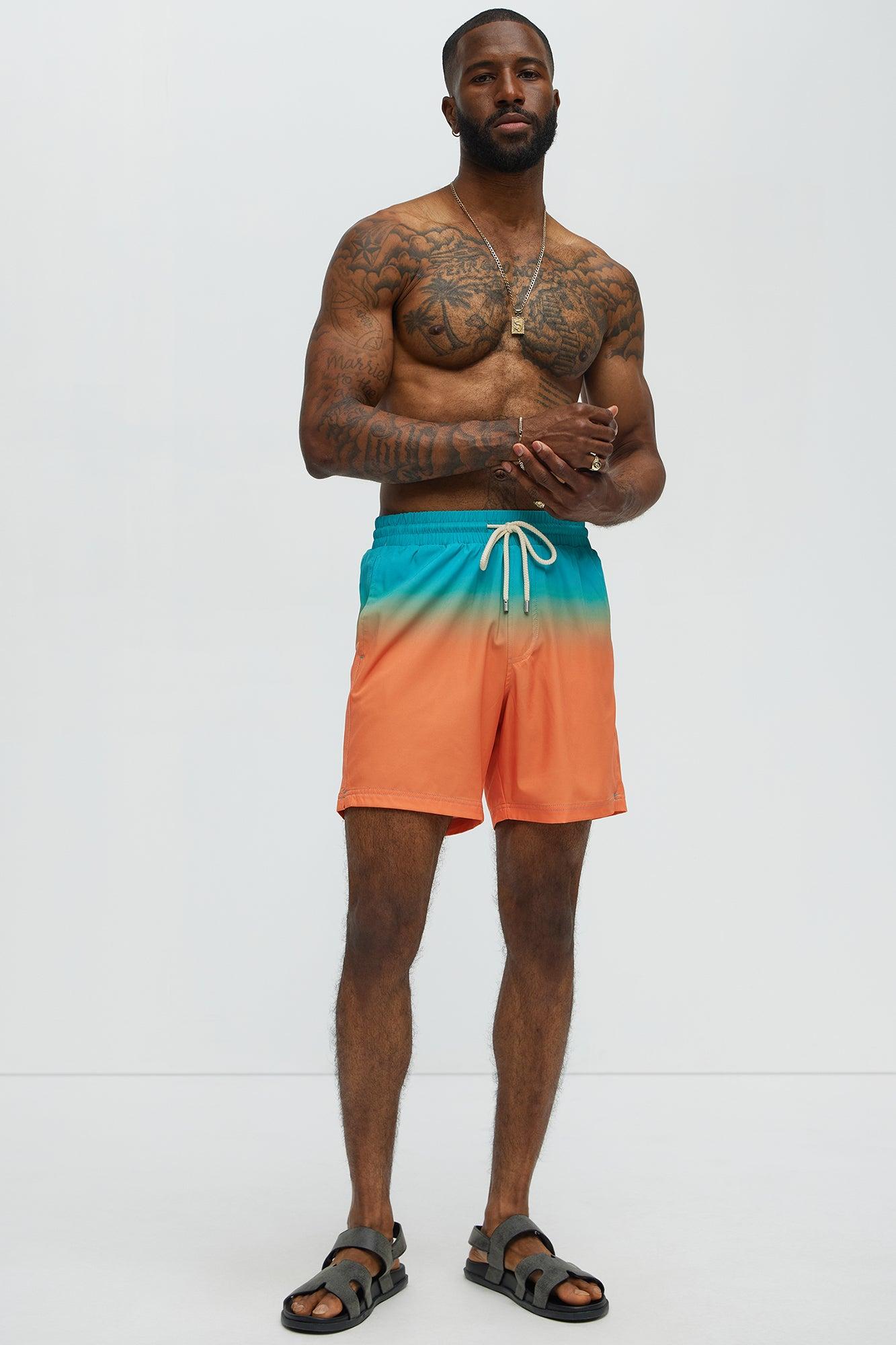 Coastal Fade Swim Classic Trunk - Orange/combo Product Image