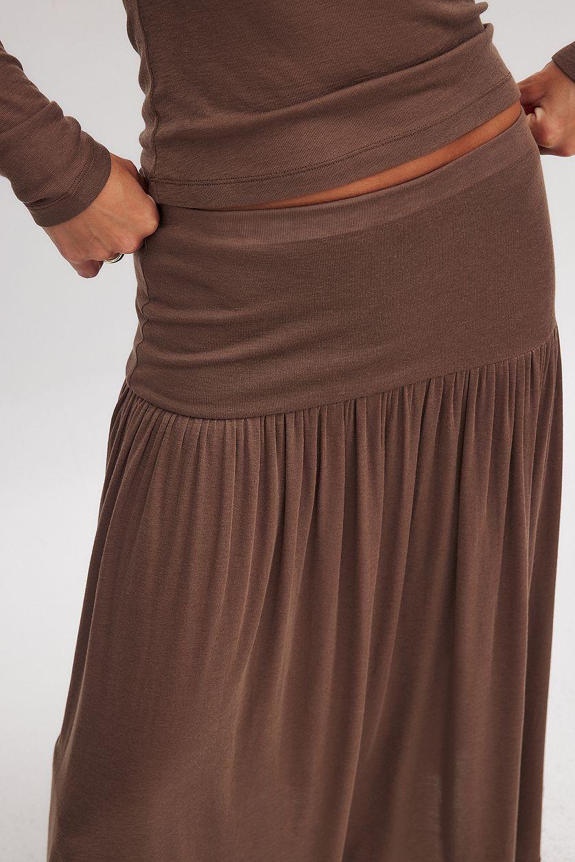 Dropped Waist Maxi Skirt Product Image