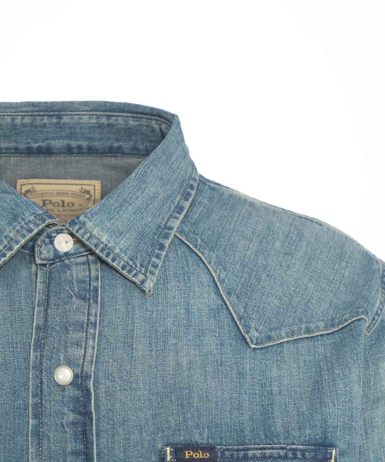 Denim western shirt Product Image