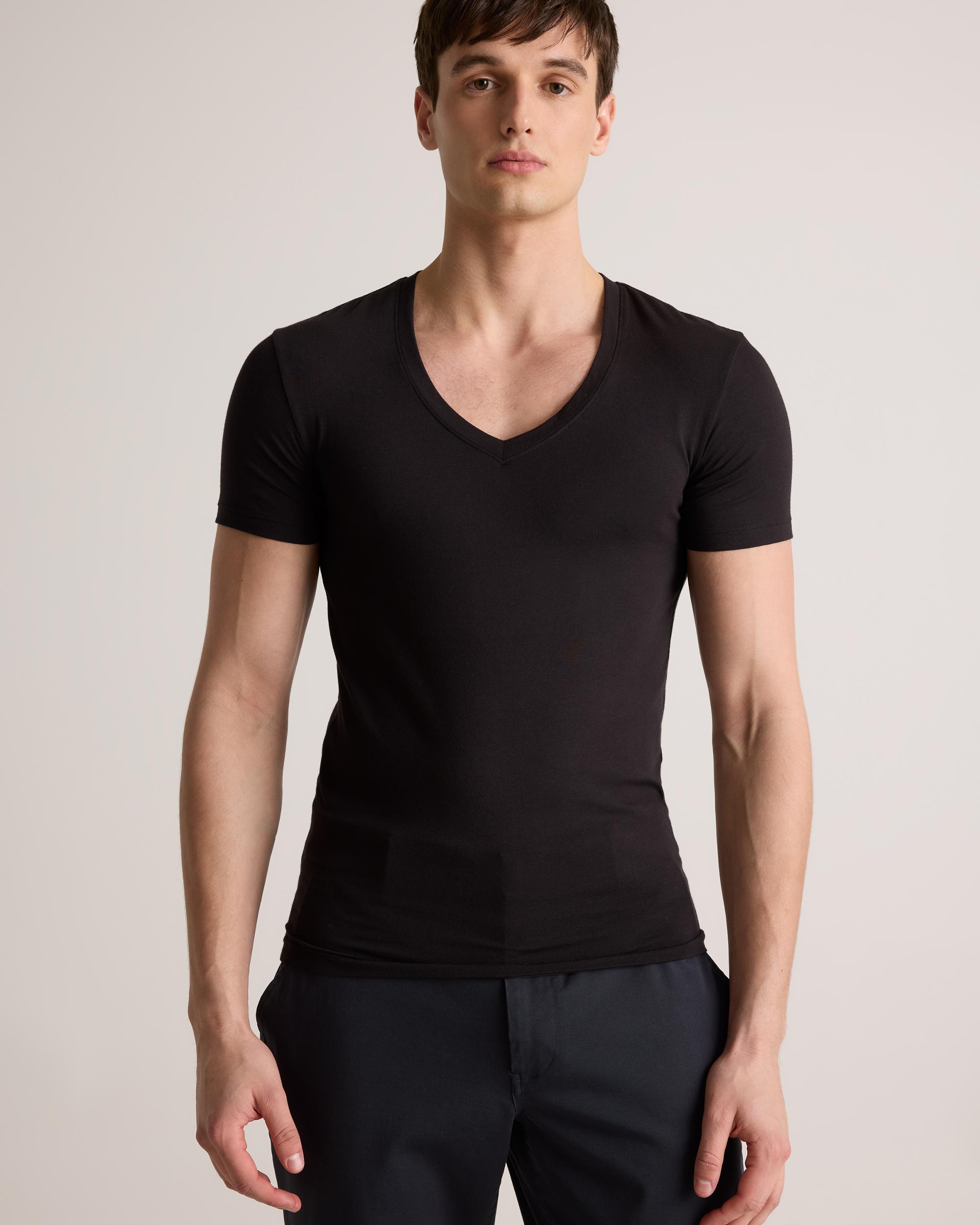 Quince | Men's Soft Stretch V-Neck Undershirt Tencel Product Image