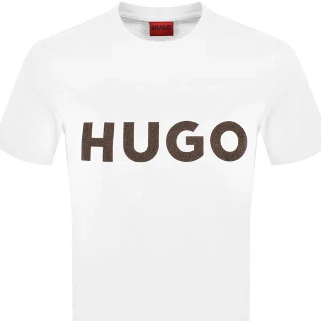 HUGO BOSS Hugo Dulivio Crew Neck T Shirt White Product Image