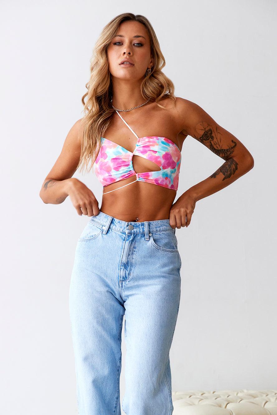 HELLO MOLLY Picturesque Crop Top Multi Product Image