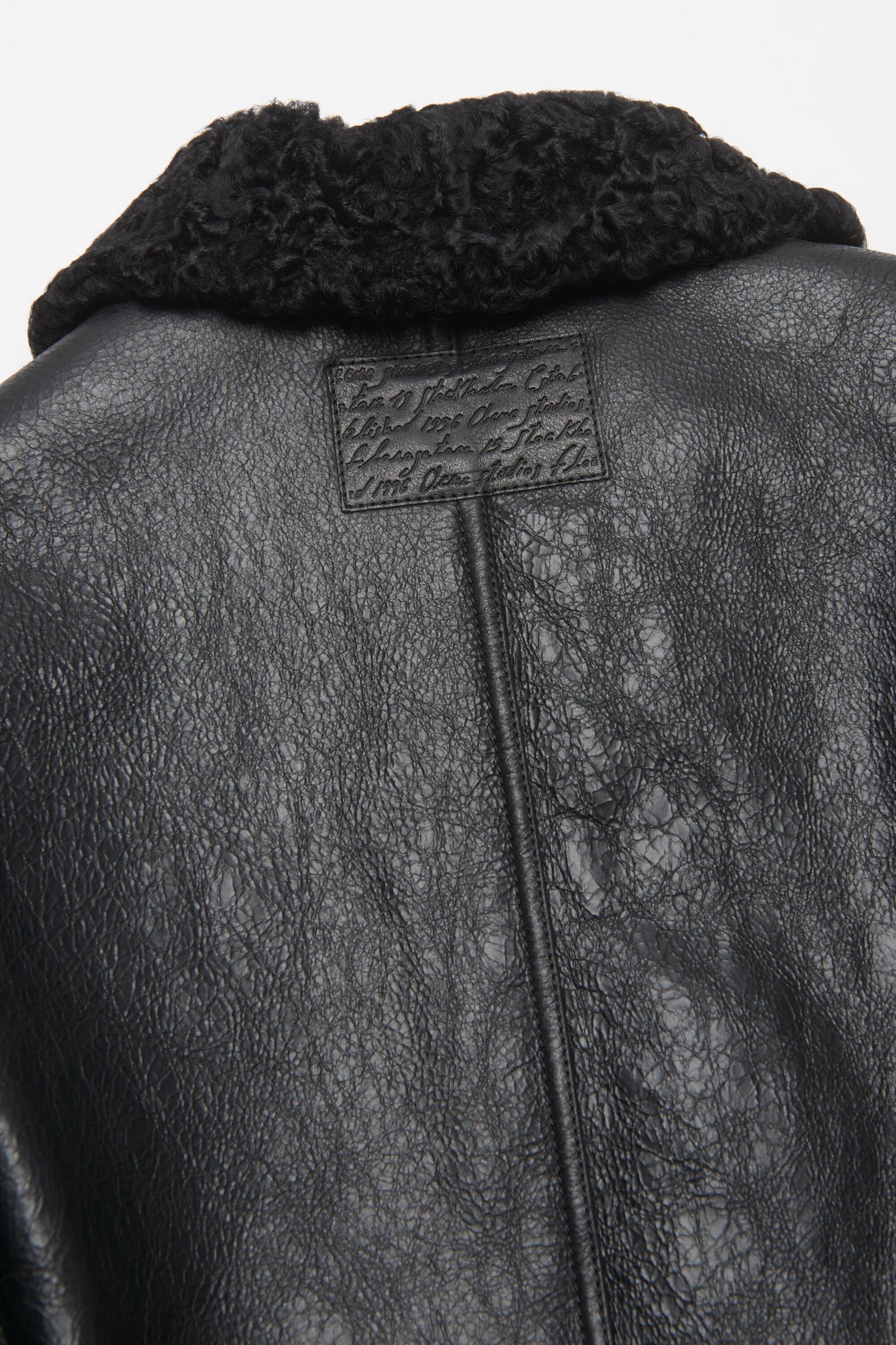 Leather shearling jacket Product Image