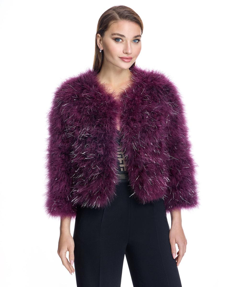 Metallic Feather Bolero-Maximilian Product Image
