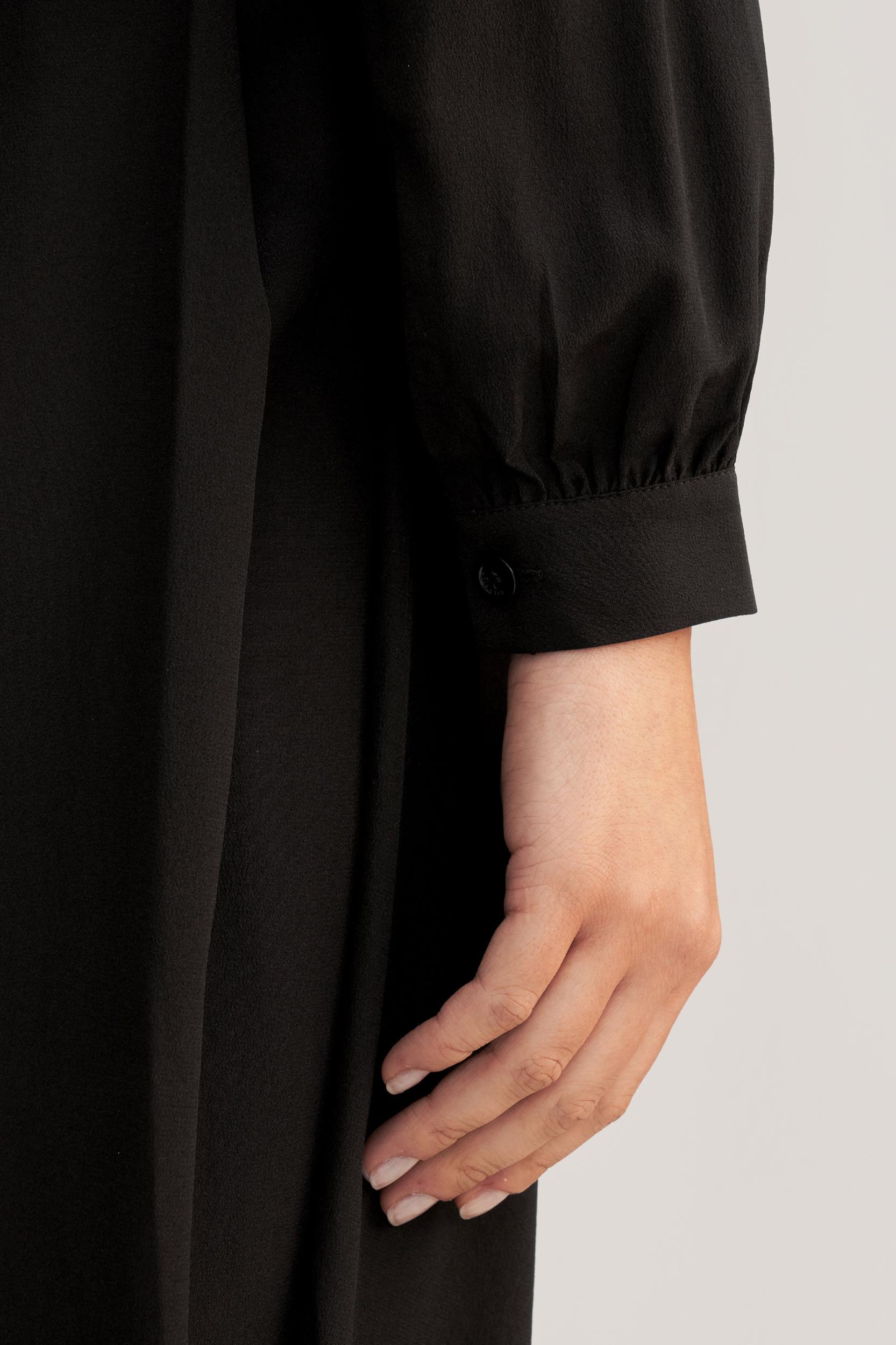 Women's Long Sleeve Retro Graceful Silk Dress Product Image