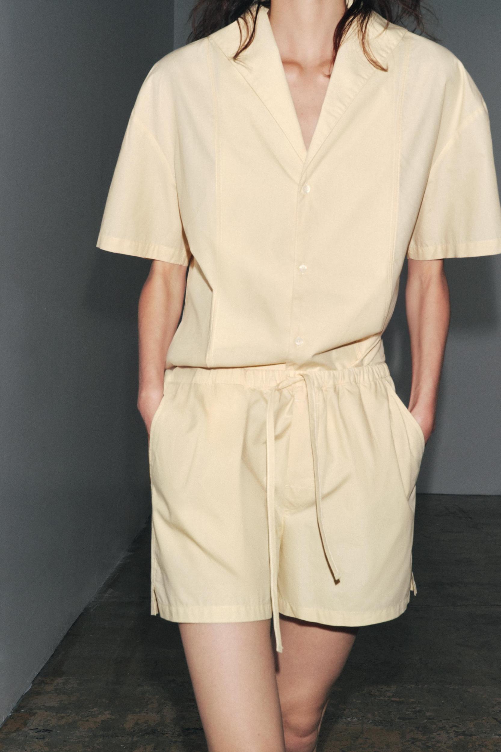 TOPSTITCHED POPLIN SHIRT Product Image