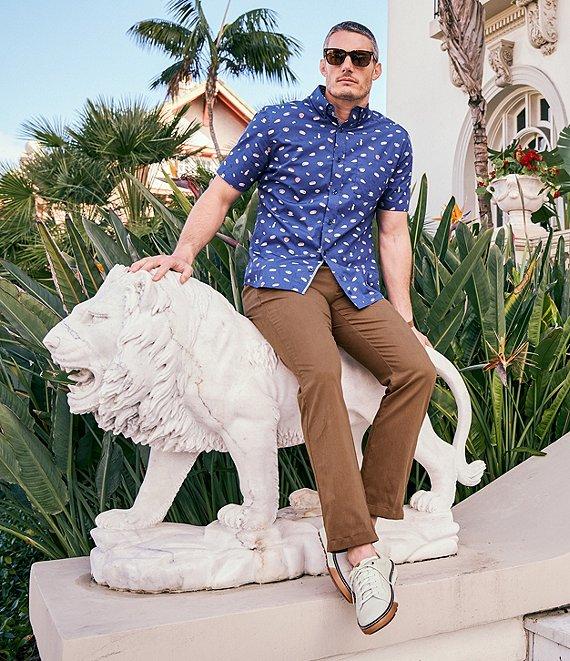 Johnston & Murphy Sushi Print Short Sleeve Woven Shirt Product Image