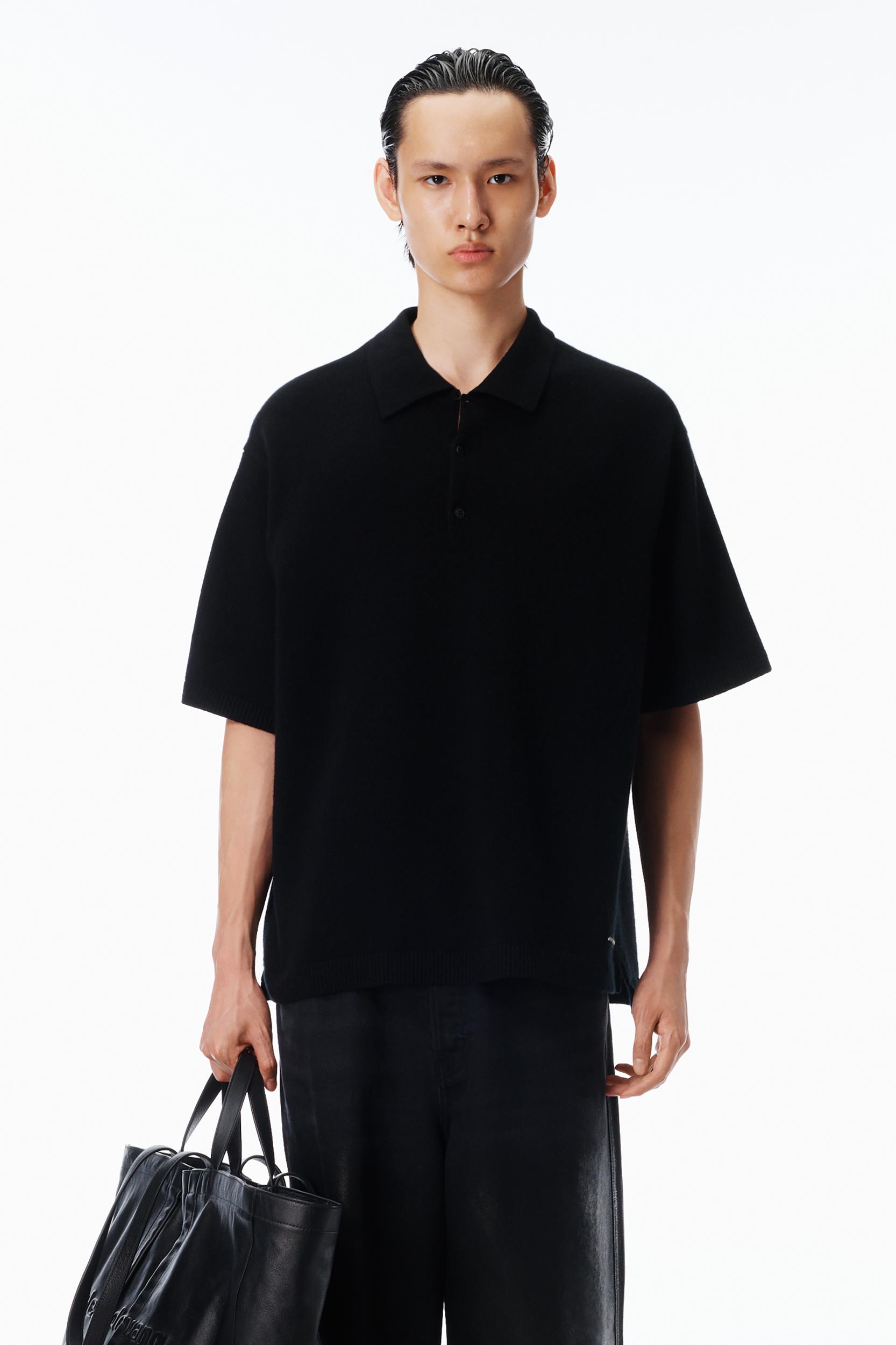 Wool Polo Shirt Product Image