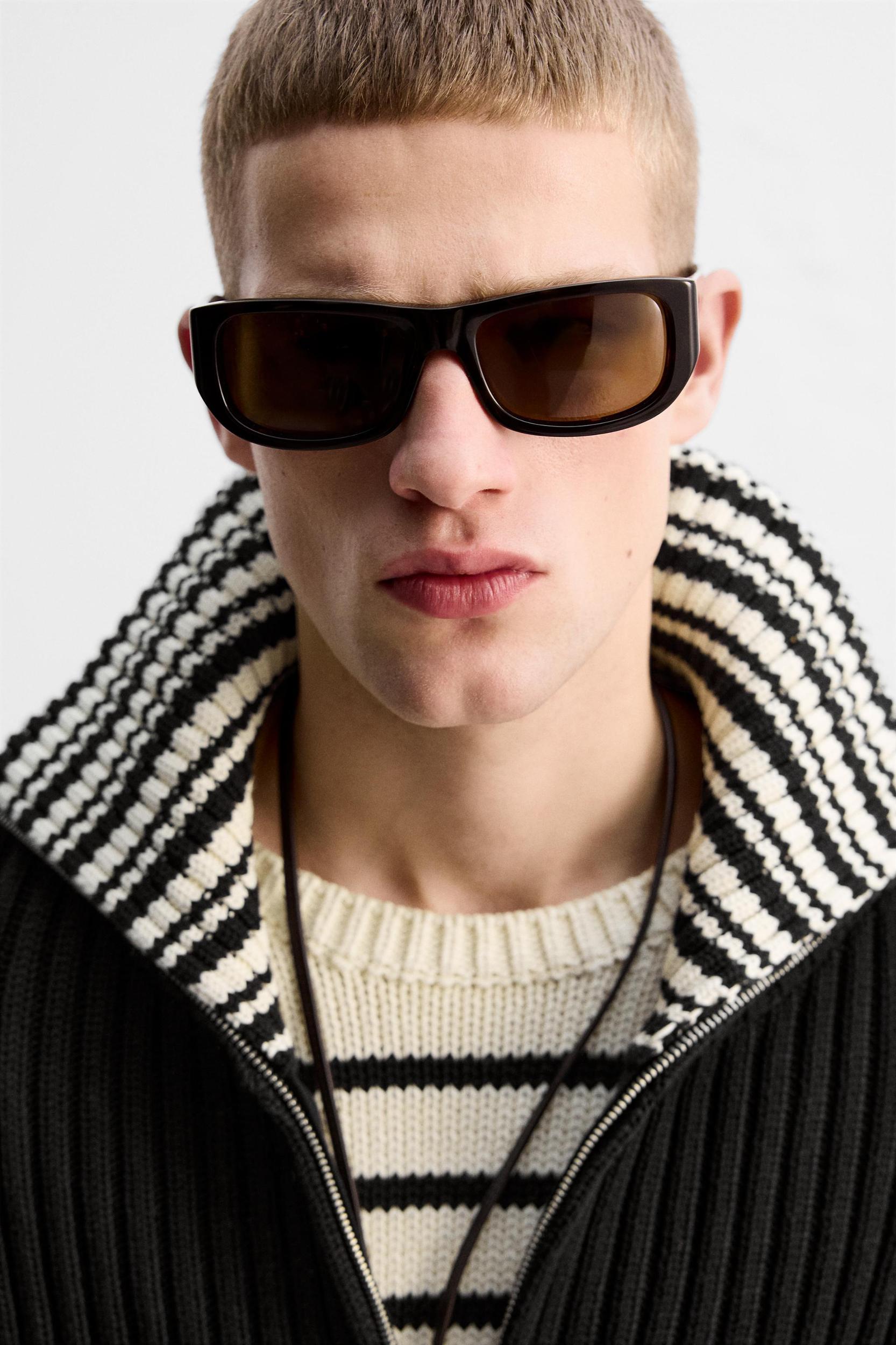 LIMITED EDITION STRIPED ZIP NECK SWEATER Product Image