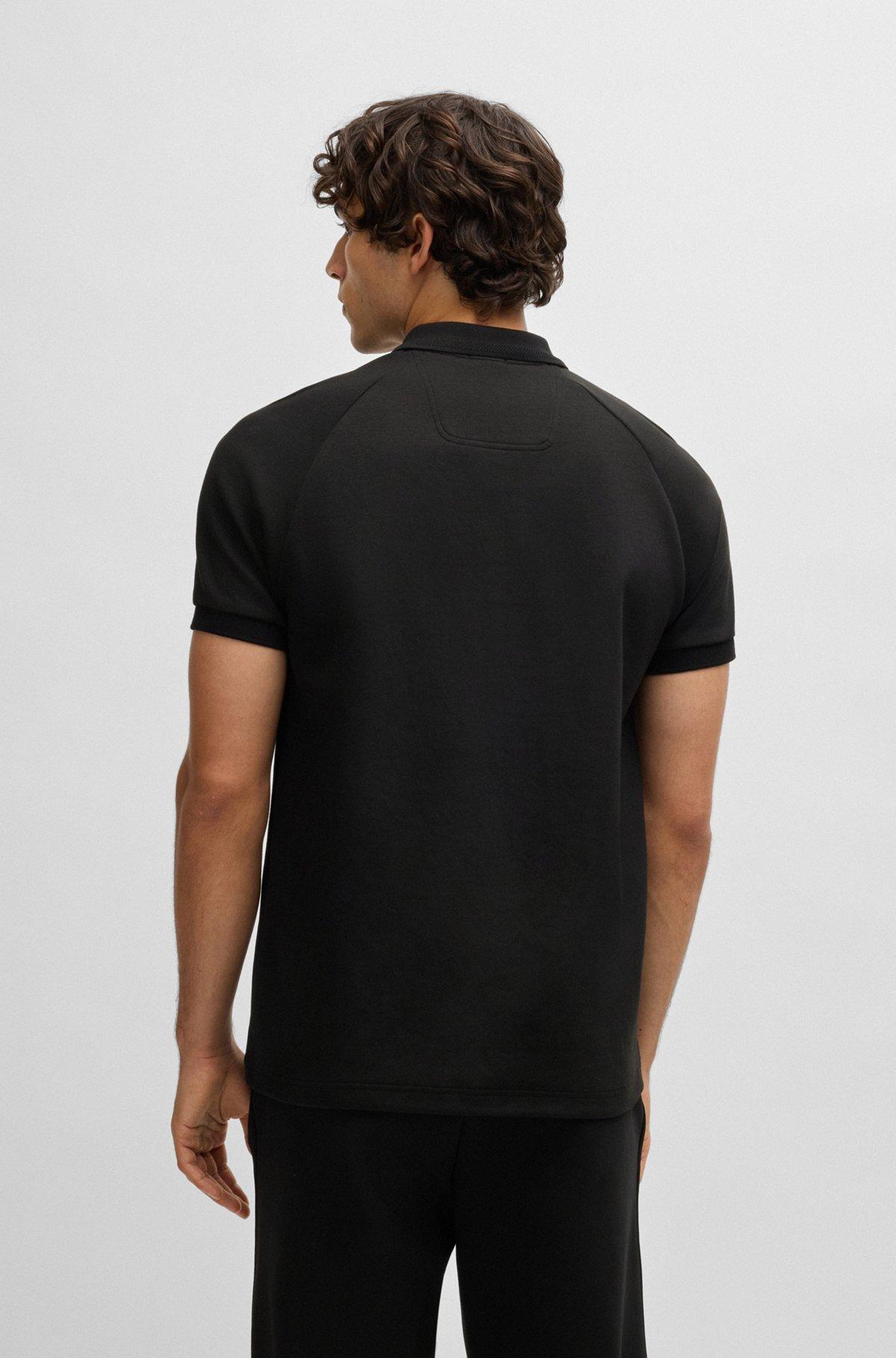 BOSS -  polo shirt in drop-needle stretch fabric - Light Purple Product Image