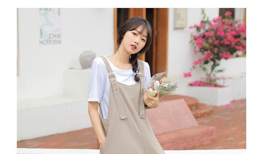 Wide Leg Plain Jumpsuit Product Image