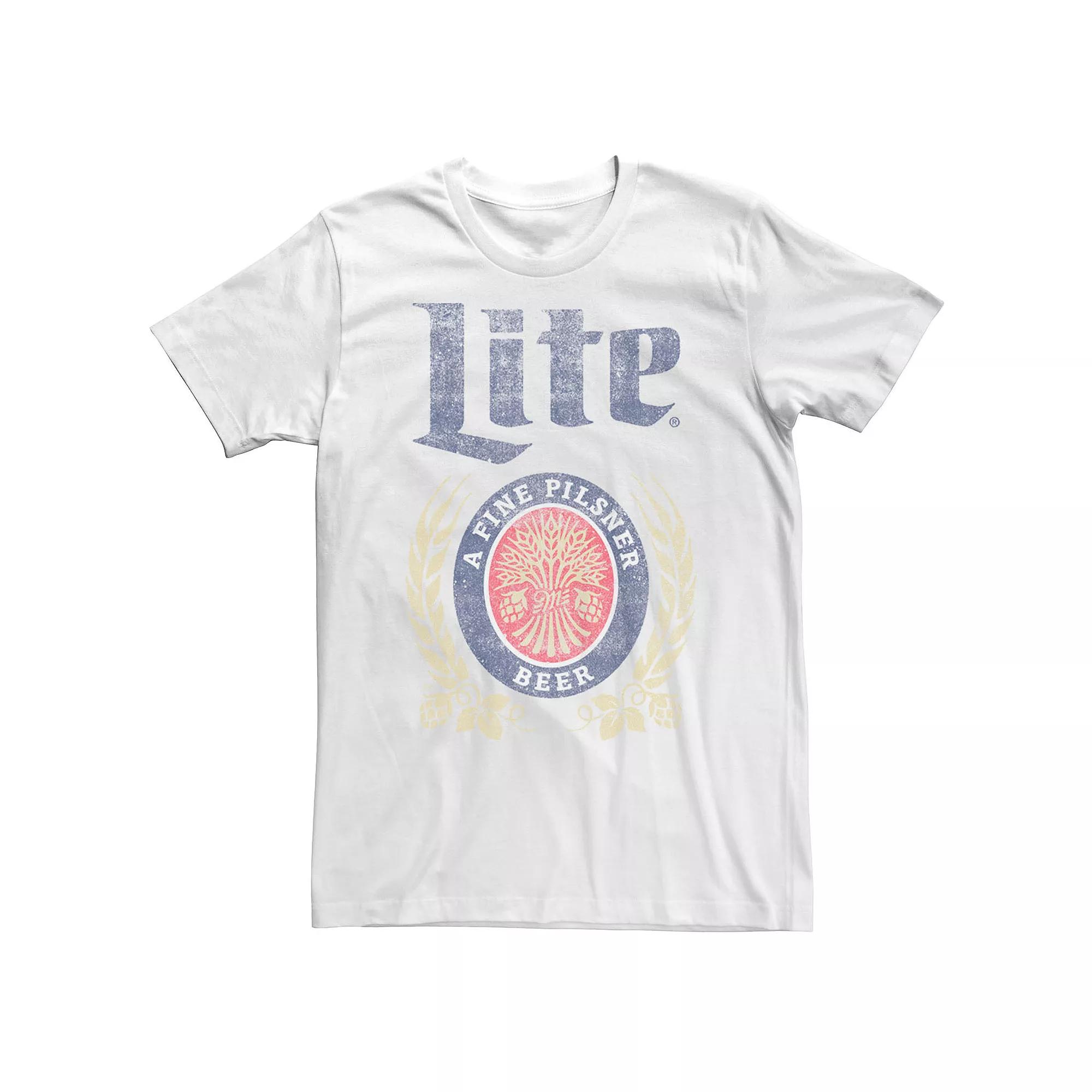 Big & Tall Miller Coors A Fine Plisner Beer Logo Tee, Men's,  Product Image