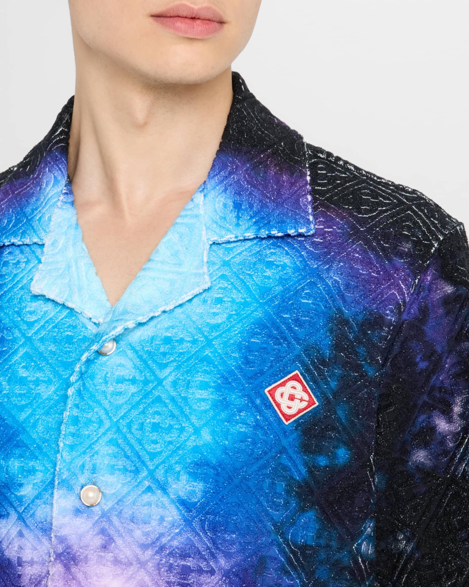 Men's Gradient Monogram Toweling Camp Shirt Product Image